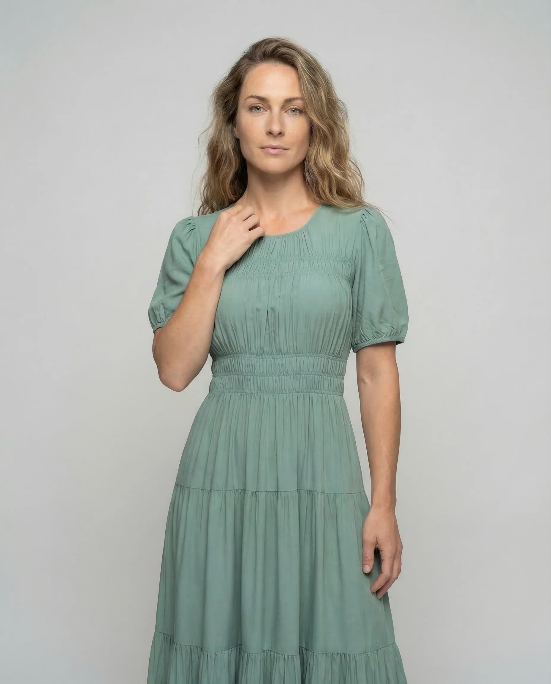 Damen Maxikleid Ethno Print - Image 2