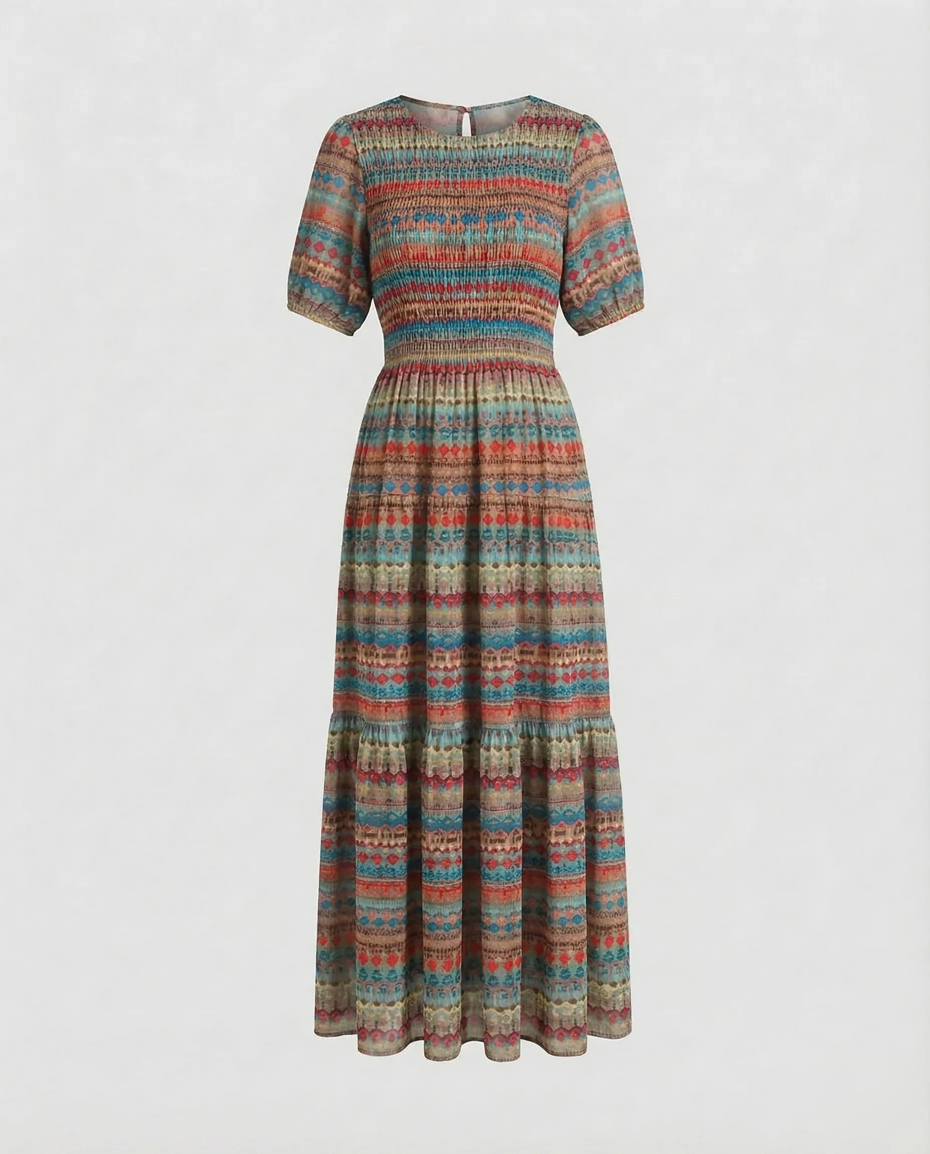 Damen Maxikleid Ethno Print - Image 6