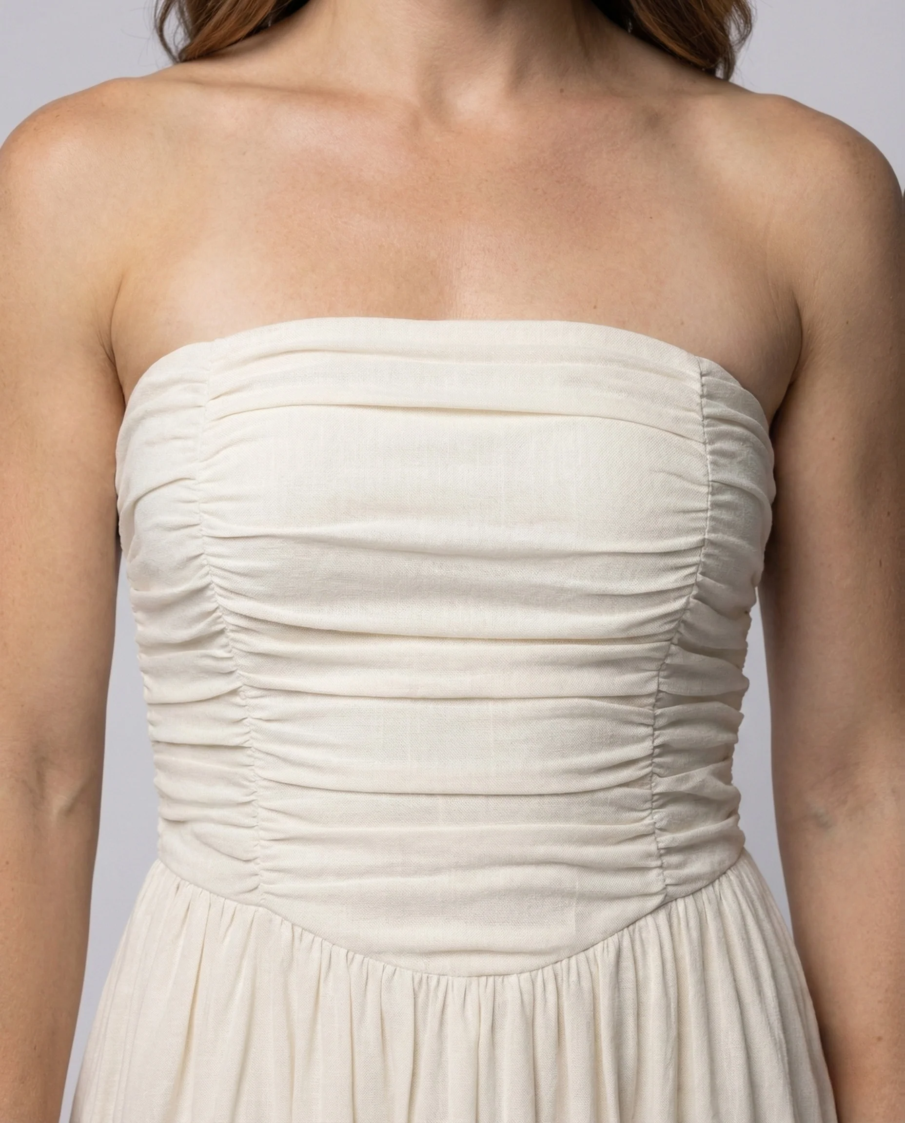 Damen Maxikleid Bustier Spaghettiträger - Image 3