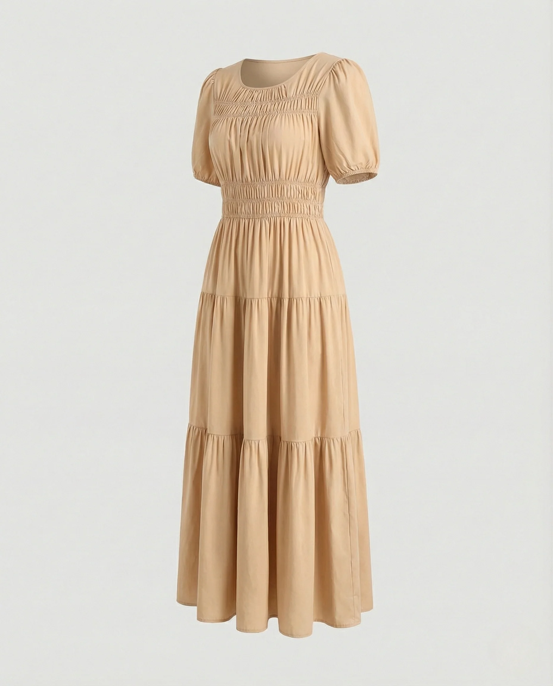 Damen Maxikleid mit Ethnomuster und Volantrock - Image 17