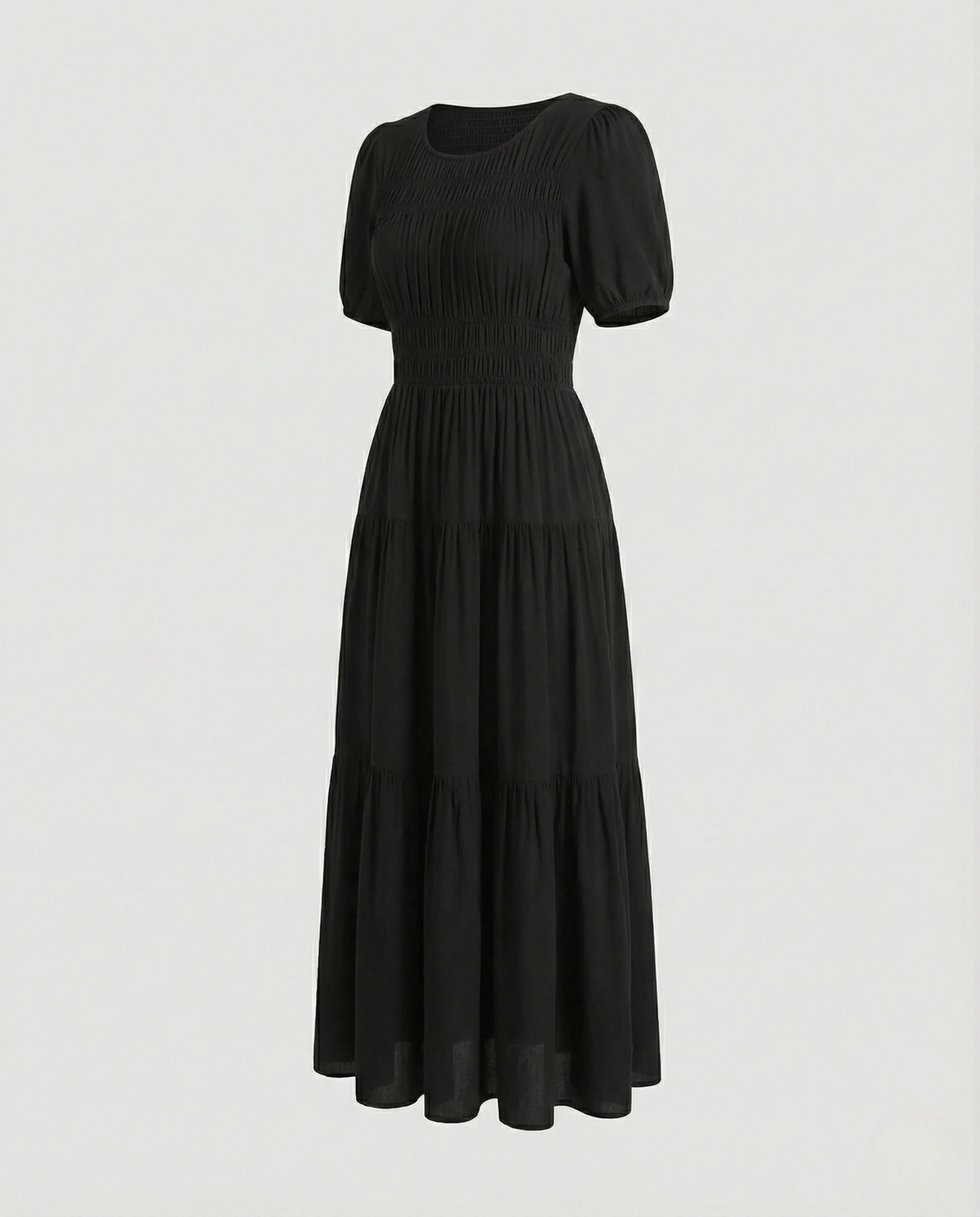 Damen Maxikleid mit Ethnomuster und Volantrock - Image 18