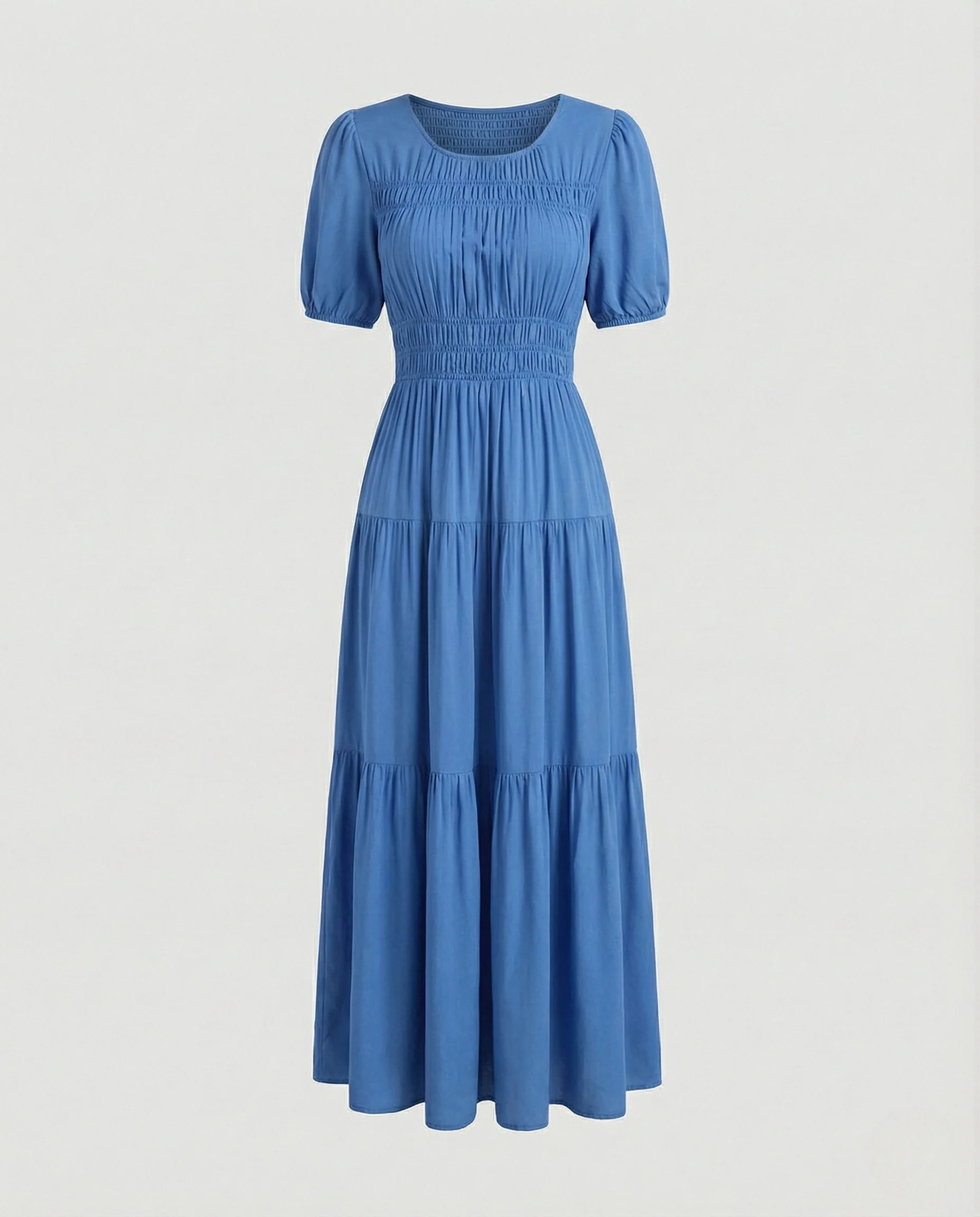 Damen Maxikleid mit Ethnomuster und Volantrock - Image 21