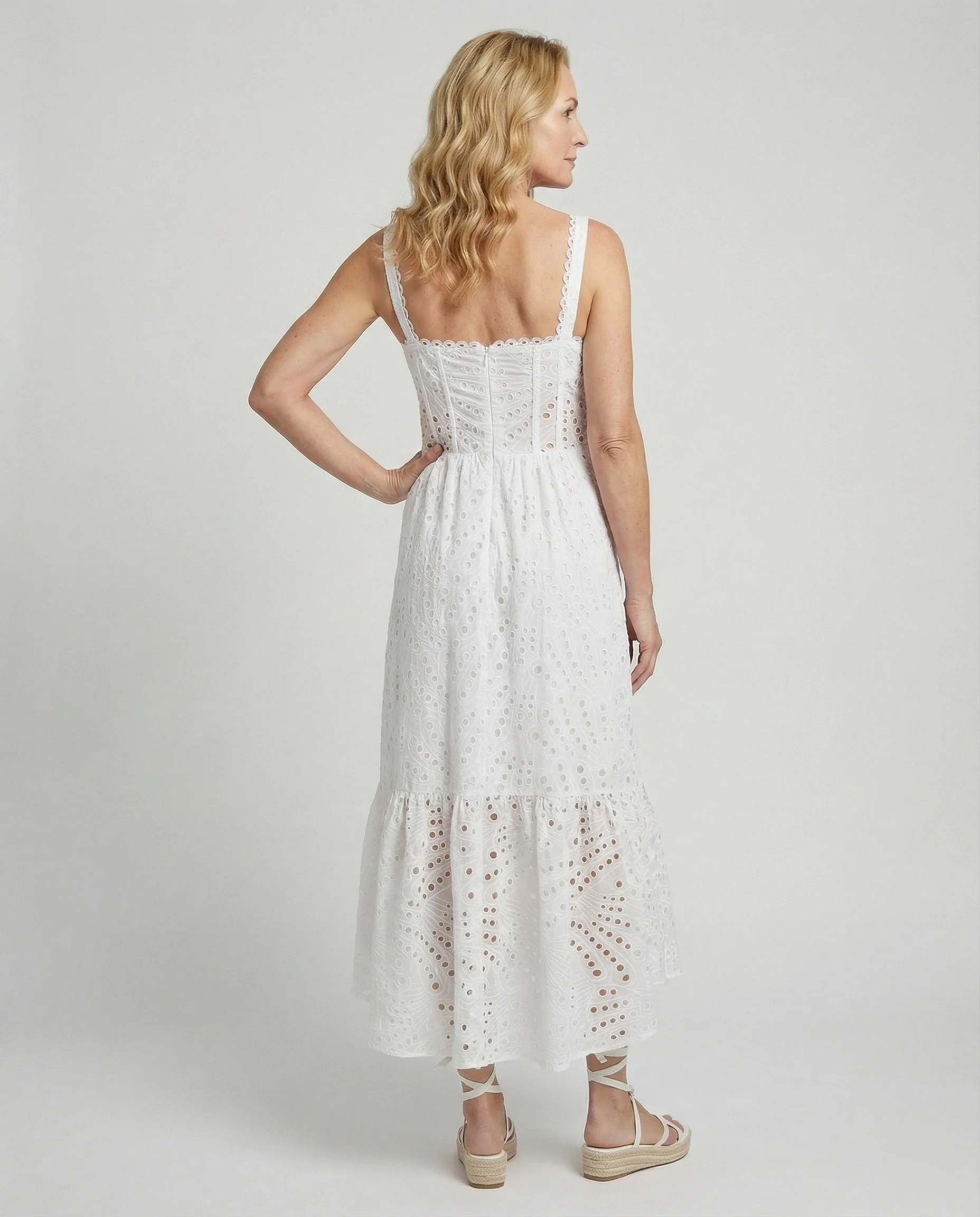 Damen Maxikleid Paisley mit Stufen - Image 2