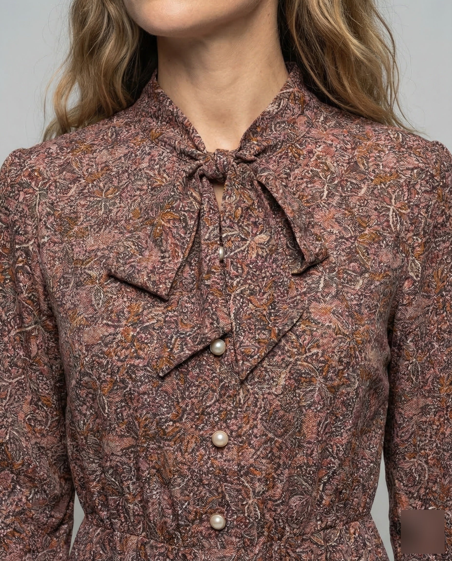 Maxikleid Damen Schluppenkragen - Image 3