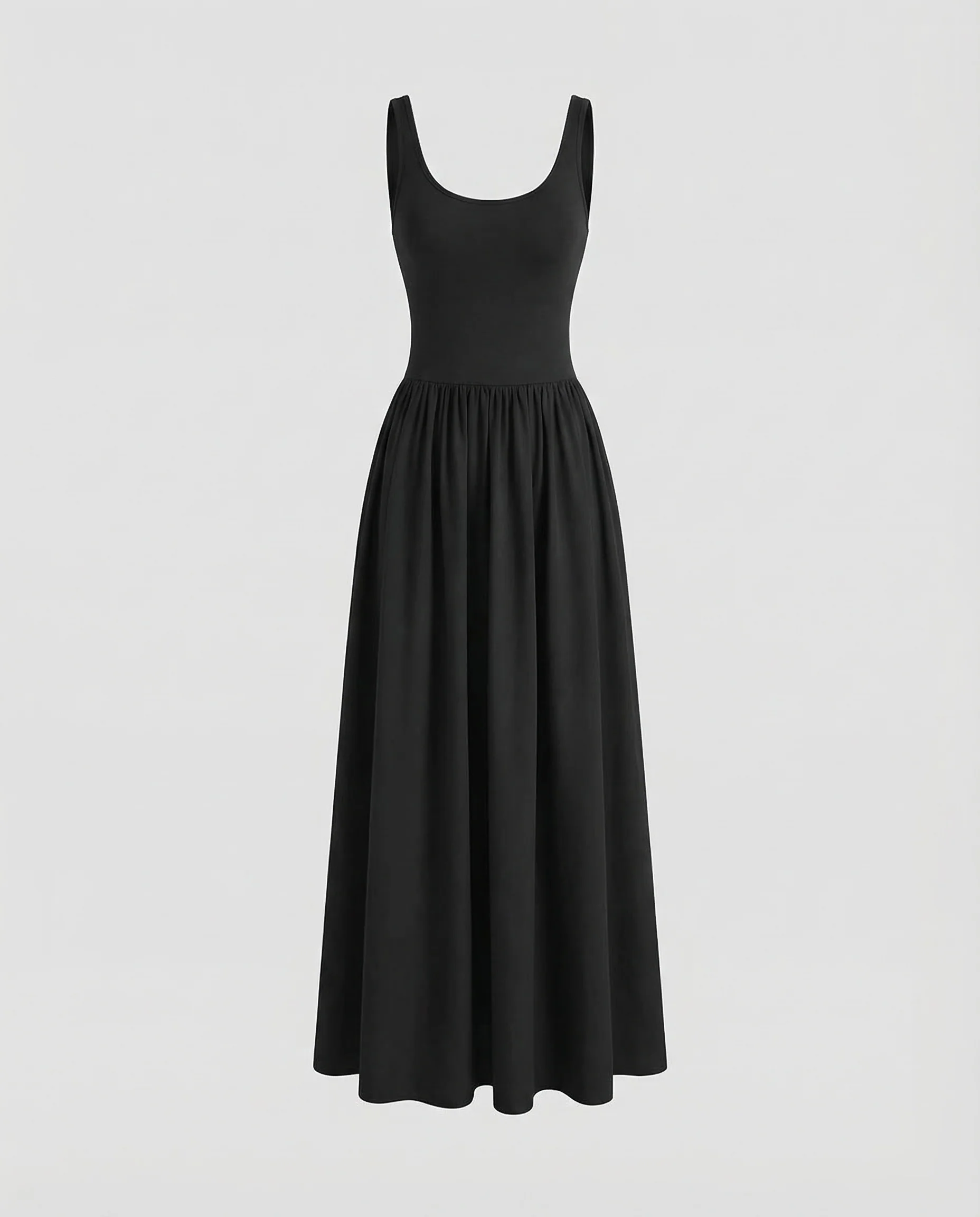 Damen Maxikleid Ripp Top - Image 5