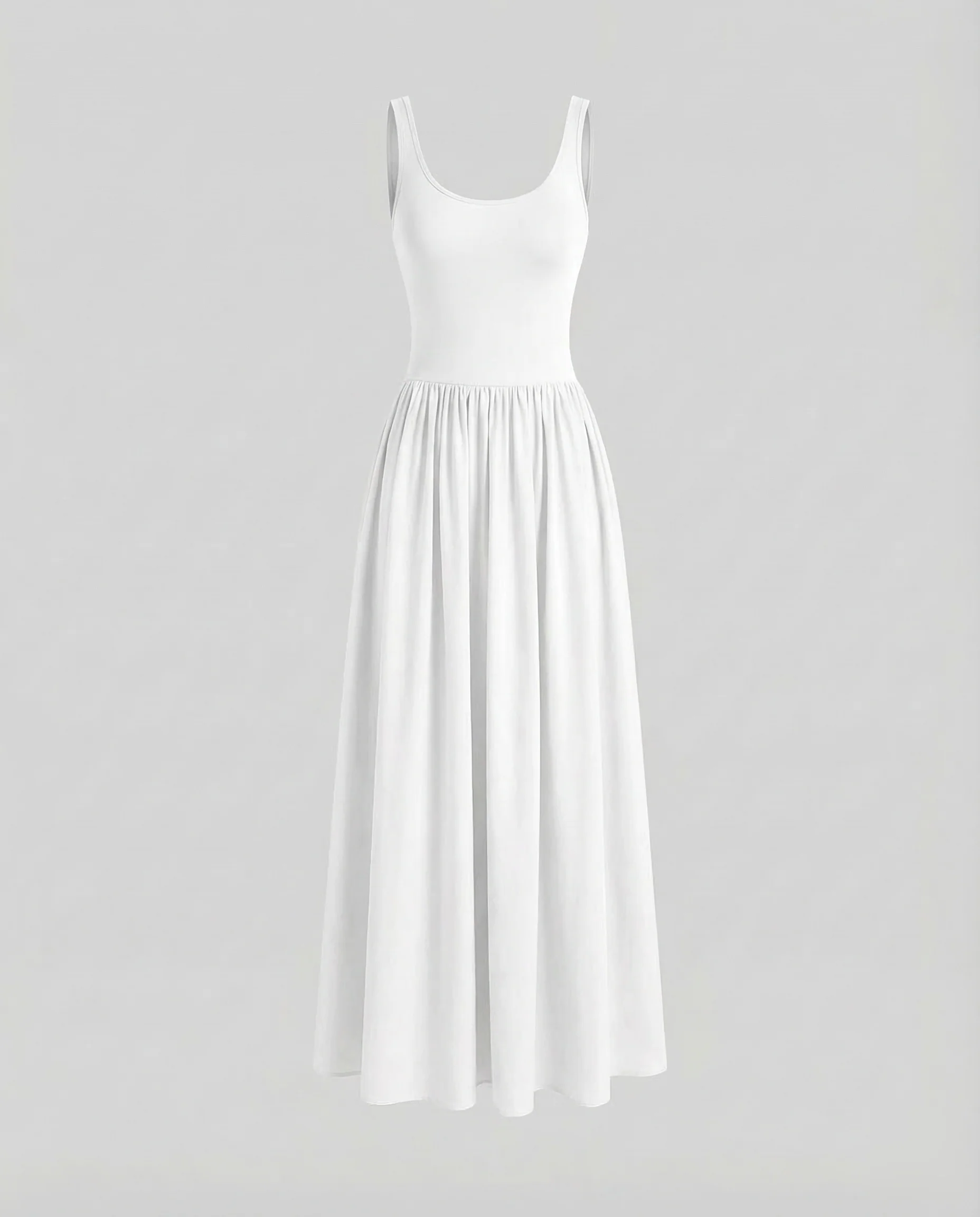 Damen Maxikleid Ripp Top - Image 6