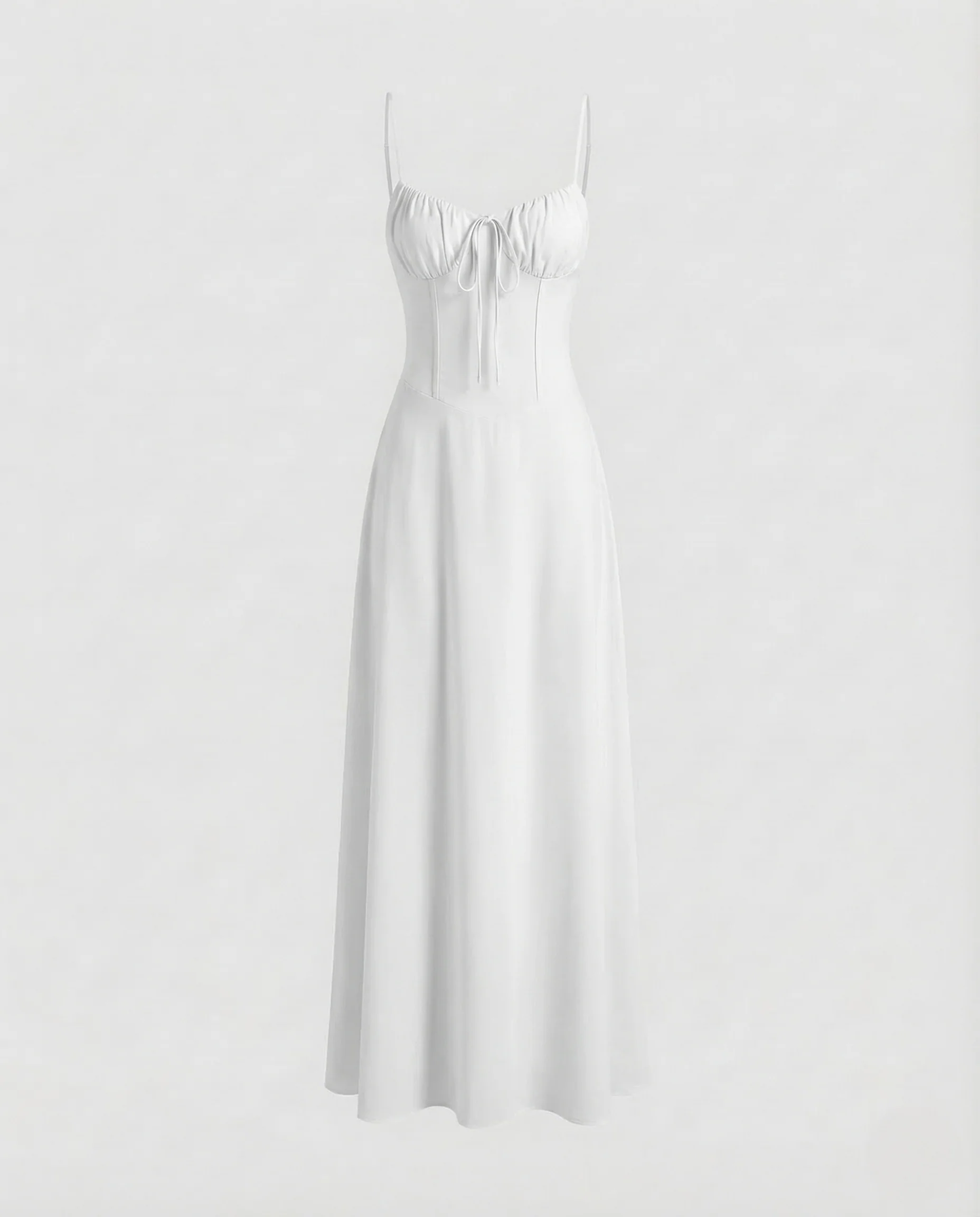 Damen Maxikleid Korsettoptik Spaghettiträger - Image 6