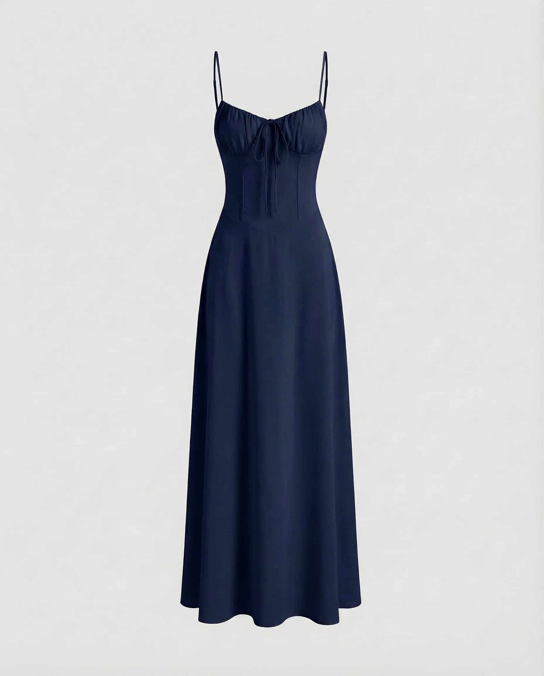 Damen Maxikleid Korsettoptik Spaghettiträger - Image 7