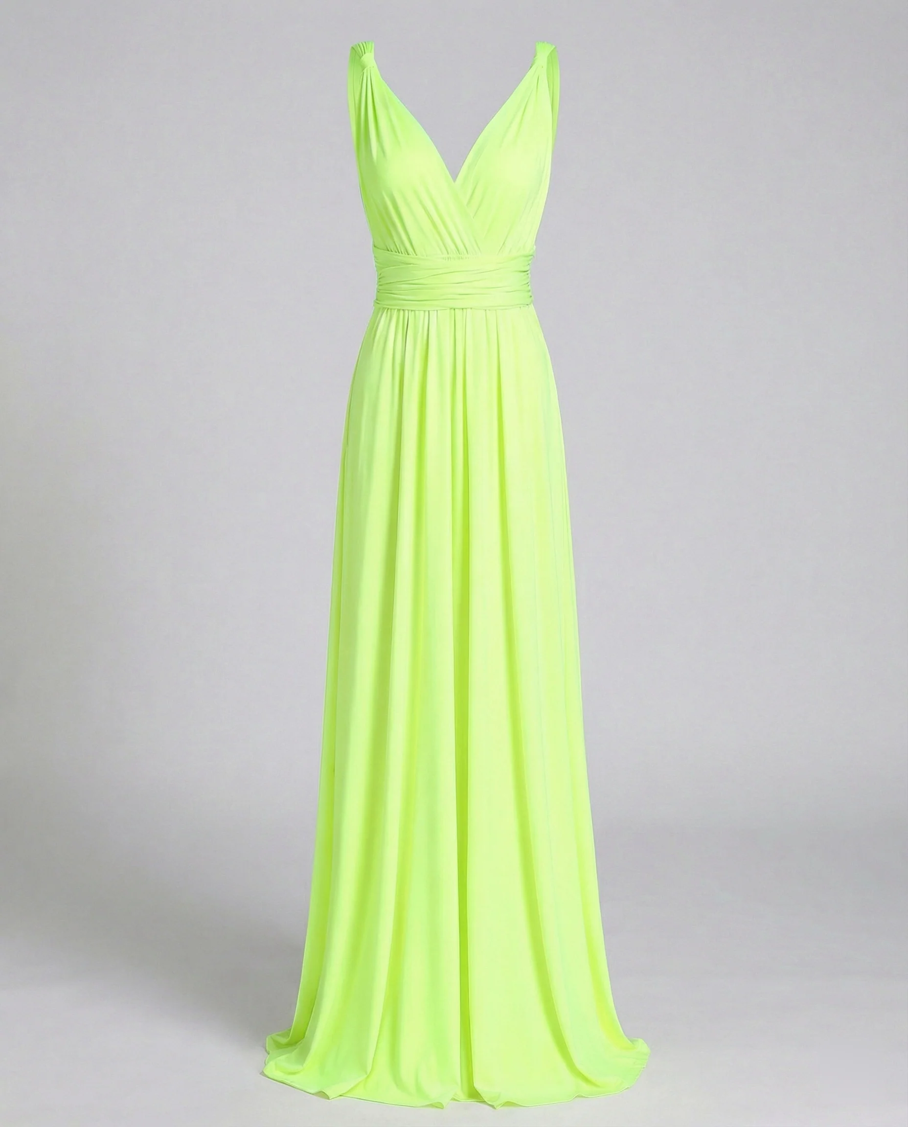 Damen Maxikleid Sommer V-Ausschnitt Empire - Image 2