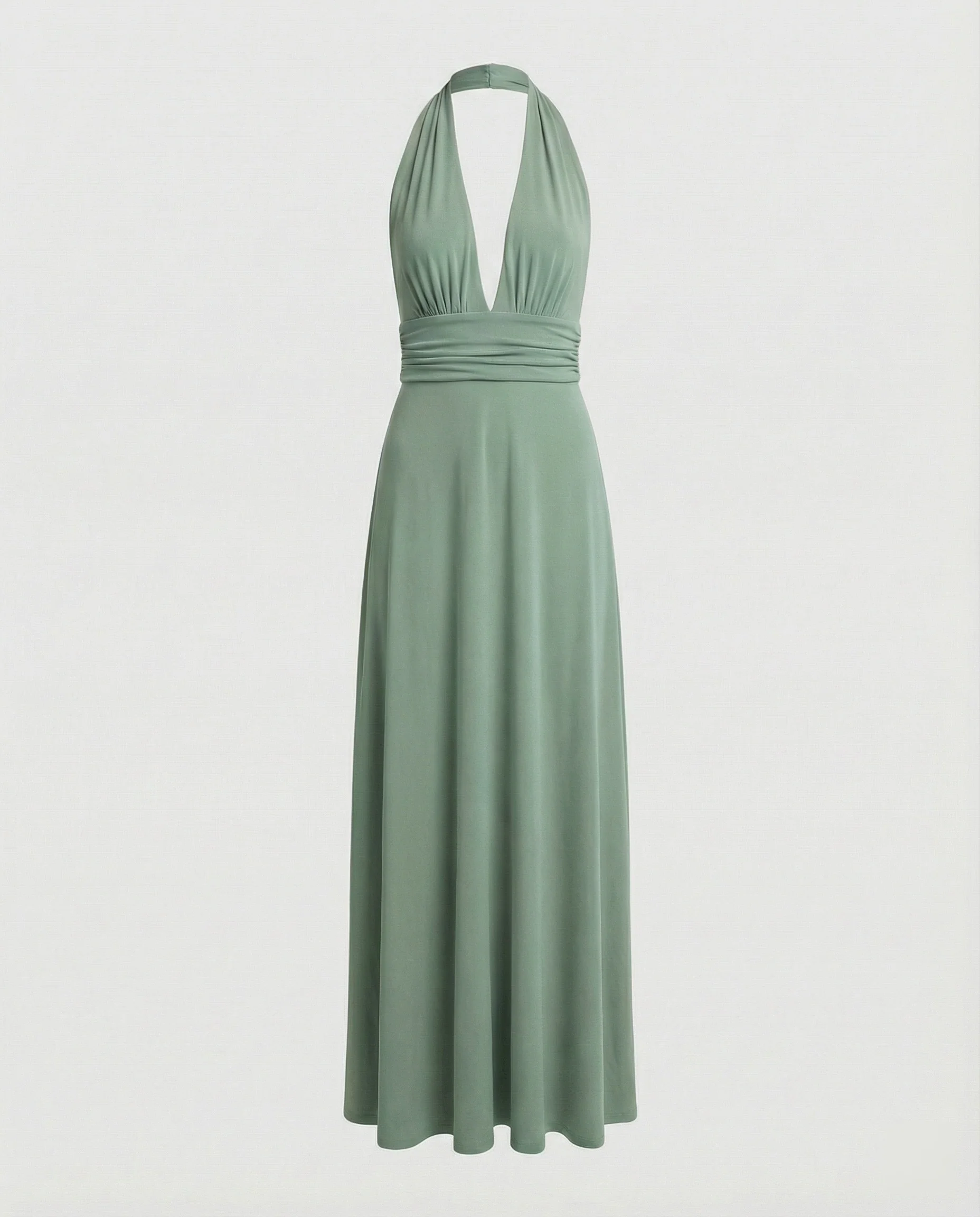 Damen Maxikleid Sommer V-Ausschnitt Empire - Image 23