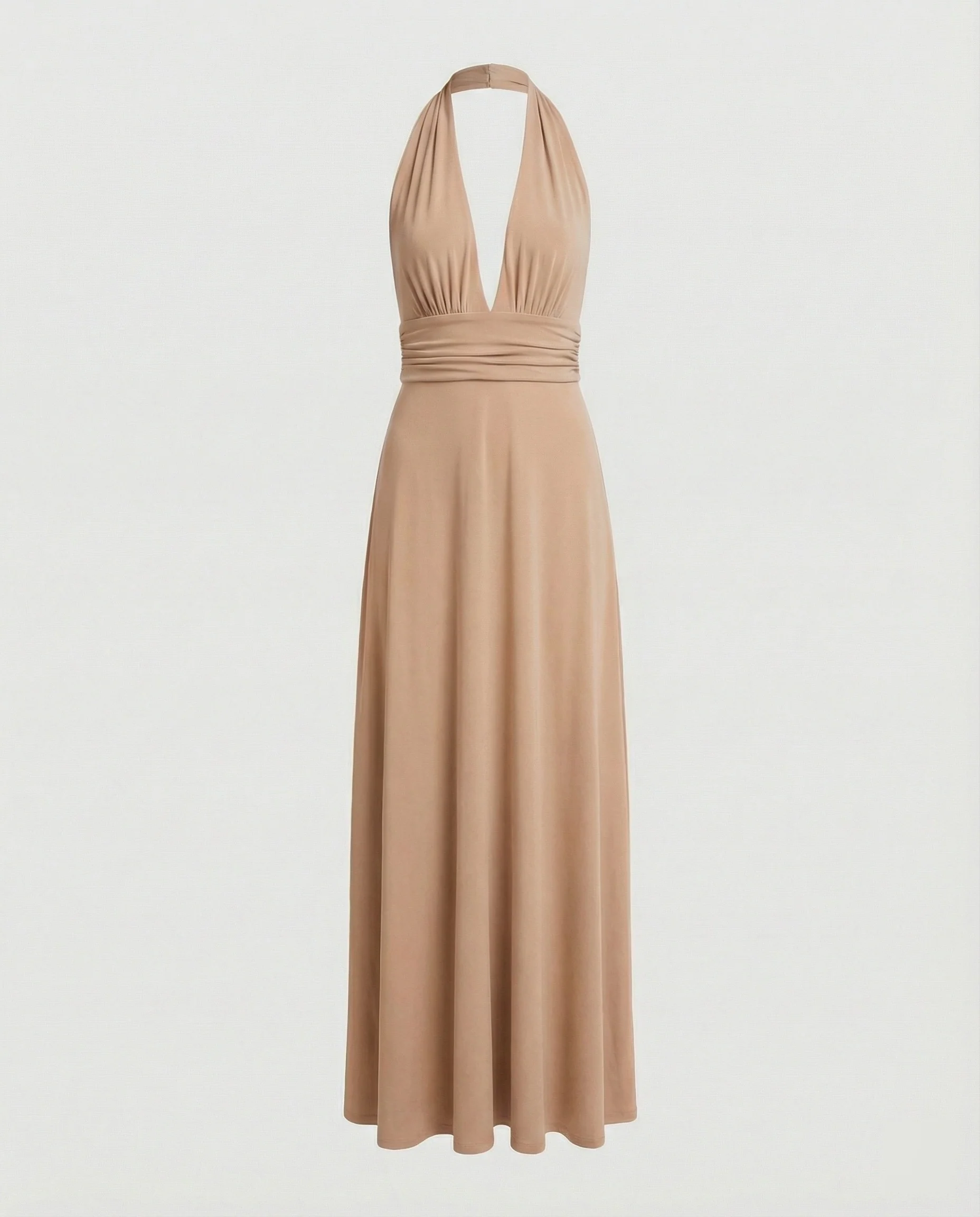 Damen Maxikleid Sommer V-Ausschnitt Empire - Image 25