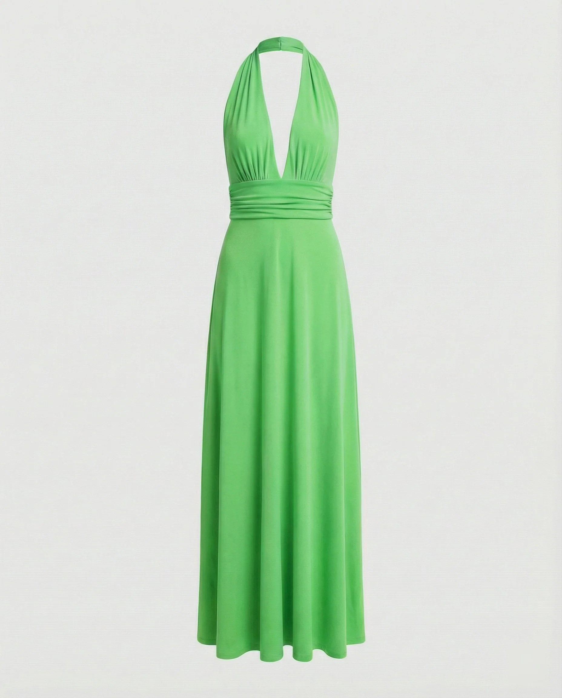 Damen Maxikleid Sommer V-Ausschnitt Empire - Image 30