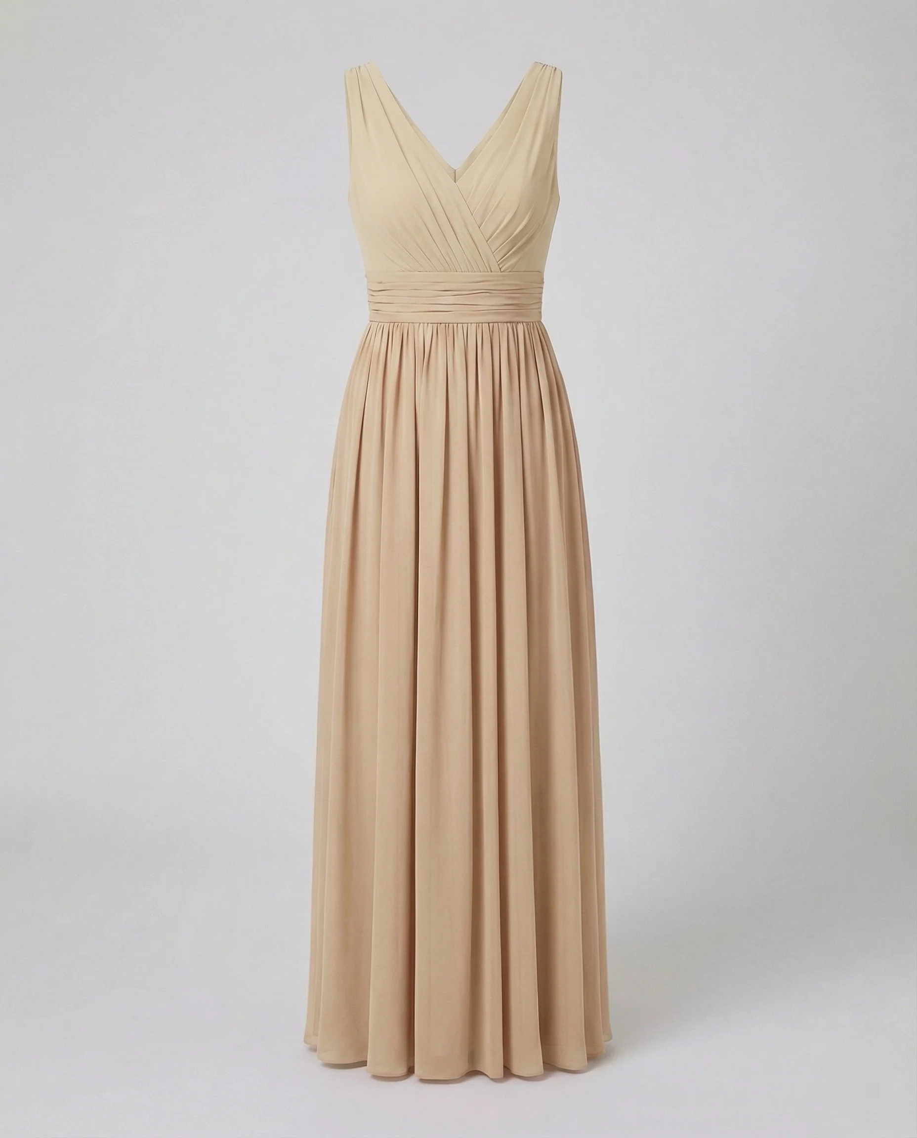 Damen Maxikleid Sommer V-Ausschnitt Empire - Image 34