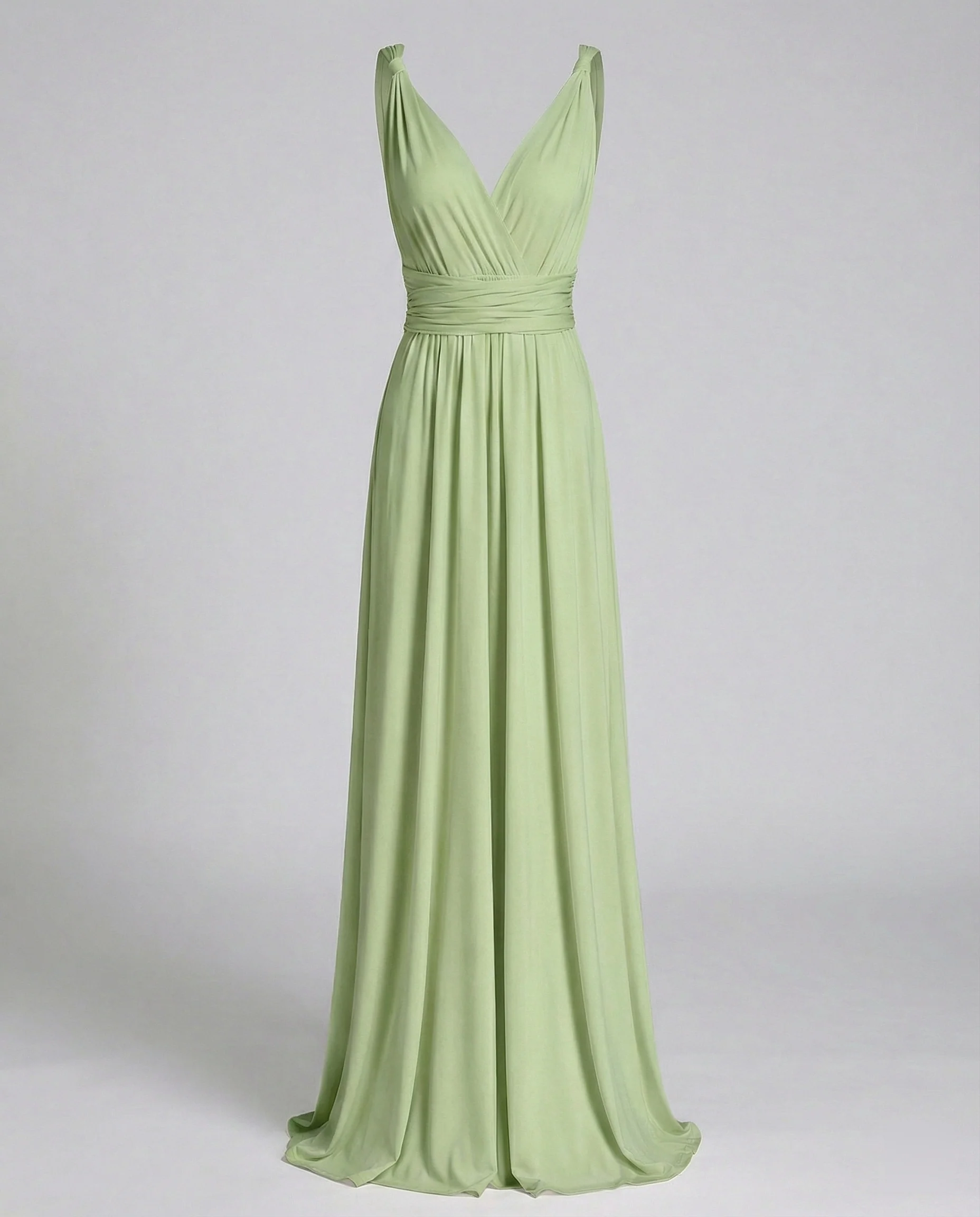 Damen Maxikleid Sommer V-Ausschnitt Empire - Image 7