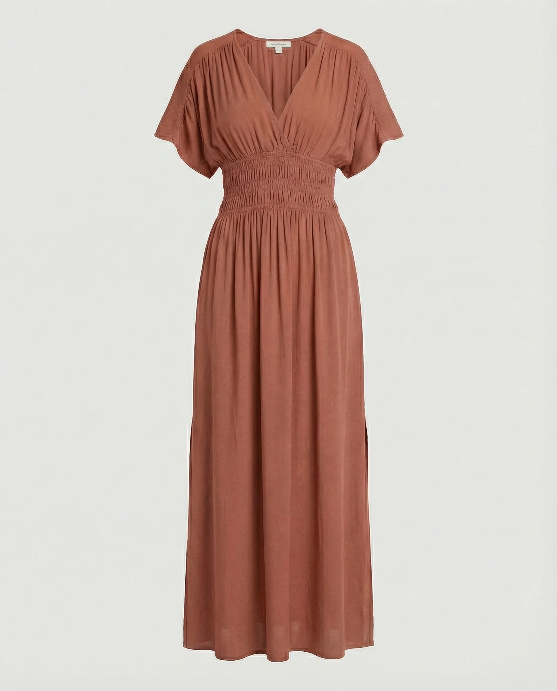 Damen Maxikleid Sommer V-Ausschnitt Schlitz - Image 11