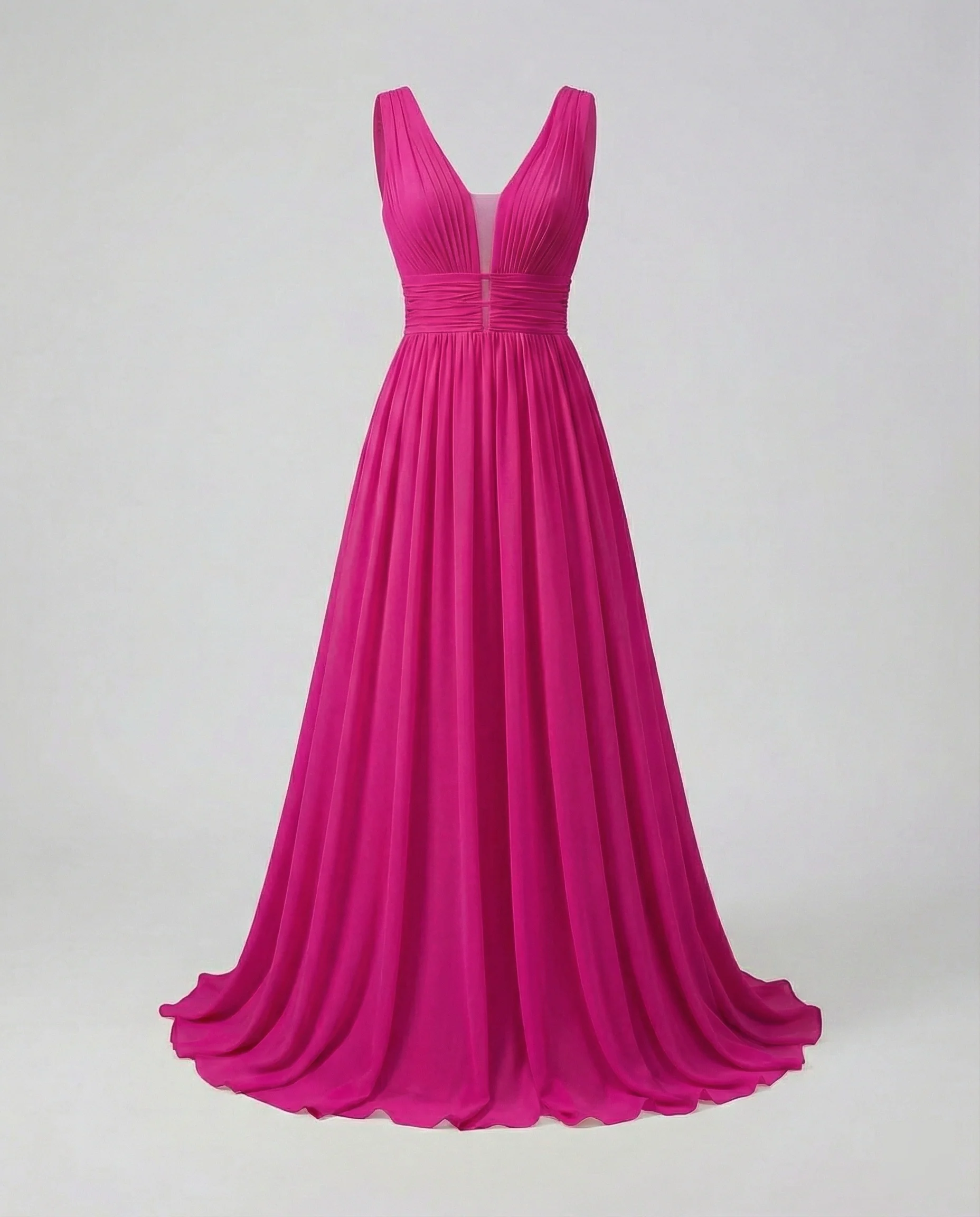 Damen Maxikleid Chiffon mit Cut Out - Image 10