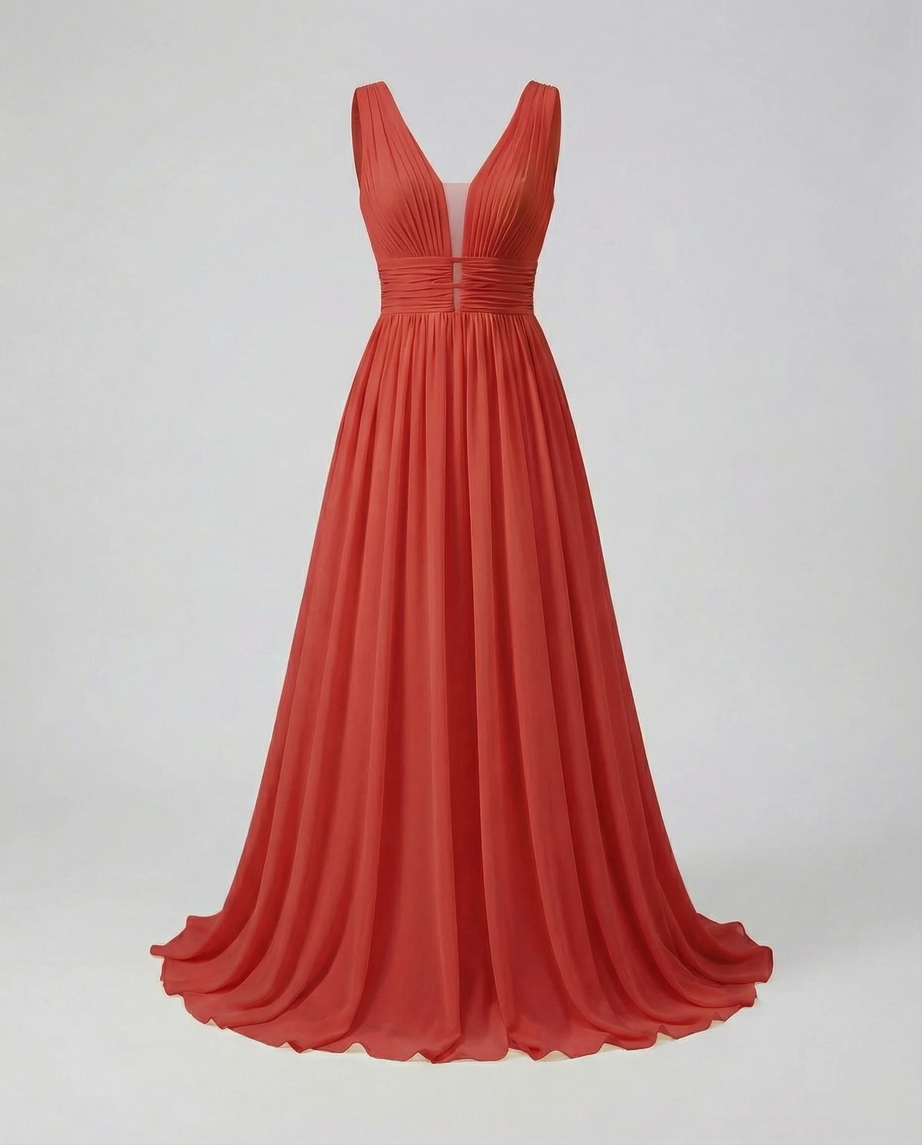 Damen Maxikleid Chiffon mit Cut Out - Image 9