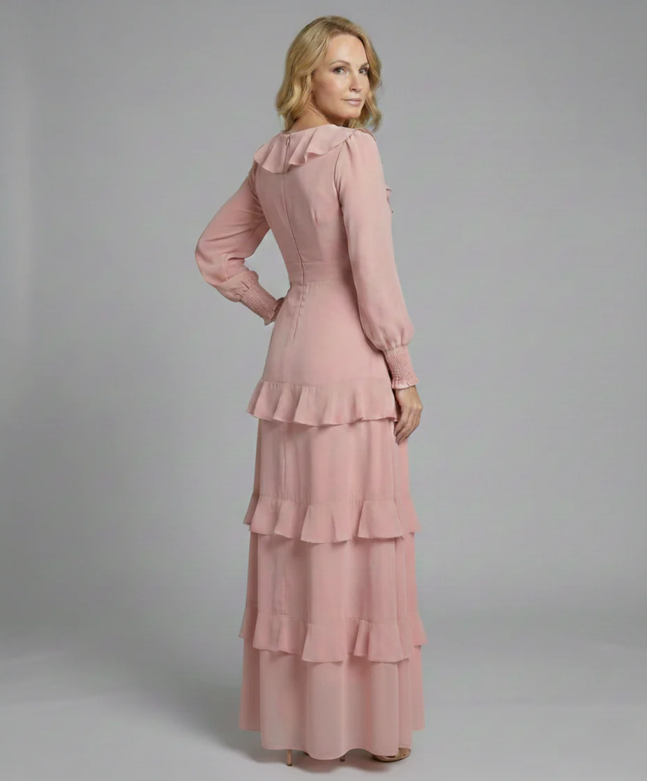 Maxikleid Sommer Damen Ballonärmel - Image 2