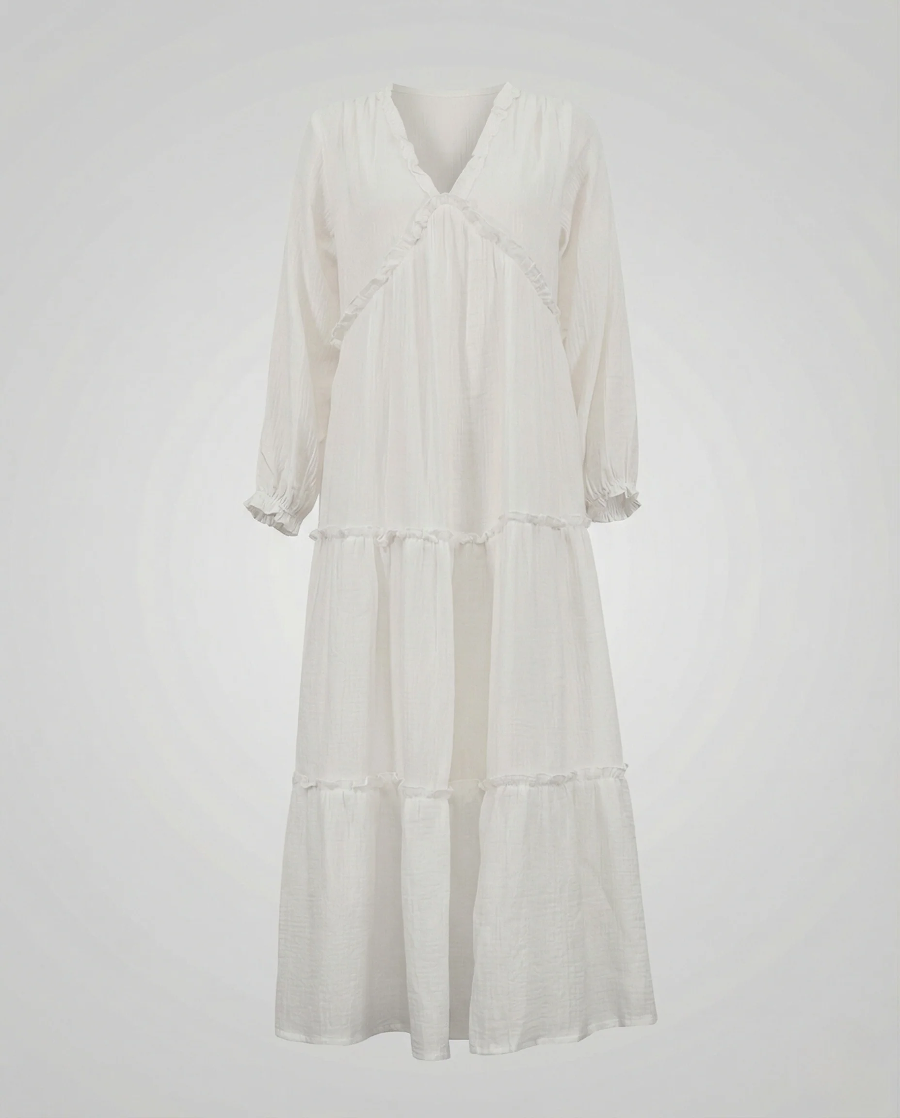 Maxikleid Sommer Damen Musselin - Image 5