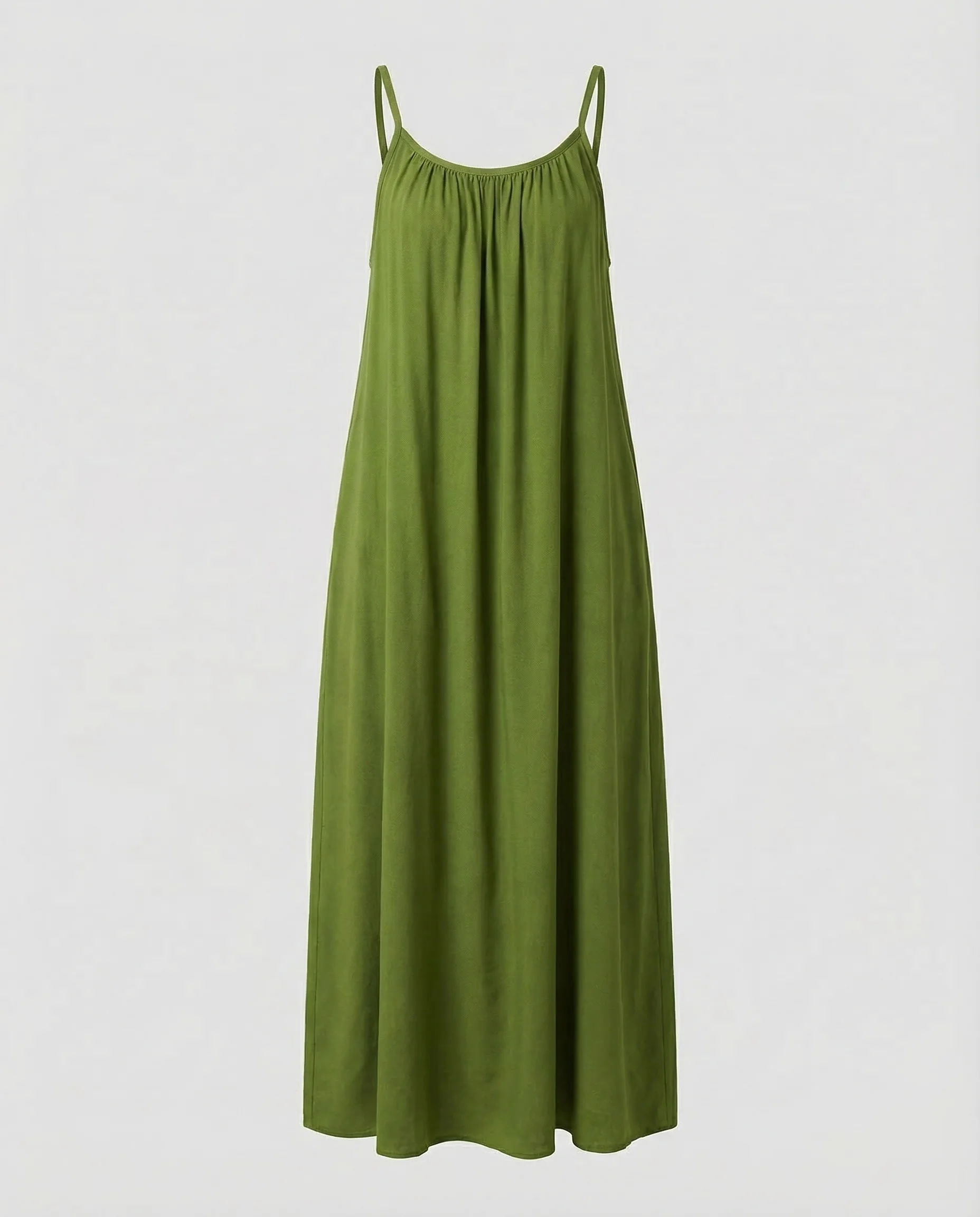 Damen Maxikleid Spaghettiträger Sommer - Image 8