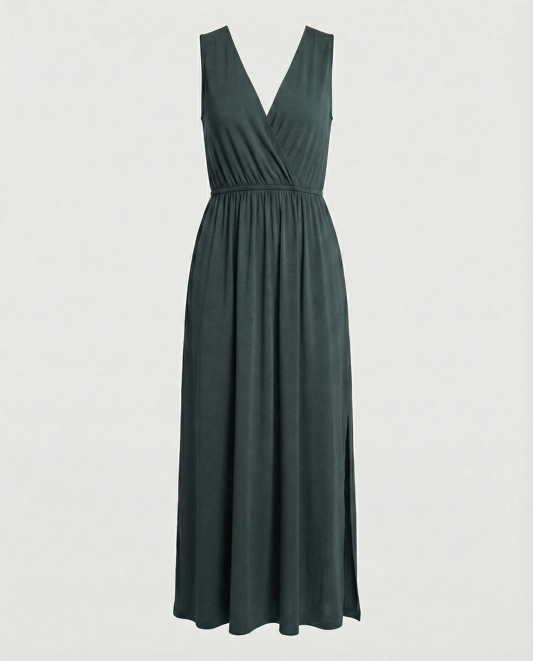 Damen Maxikleid Wickeloptik mit Beinschlitz - Image 5