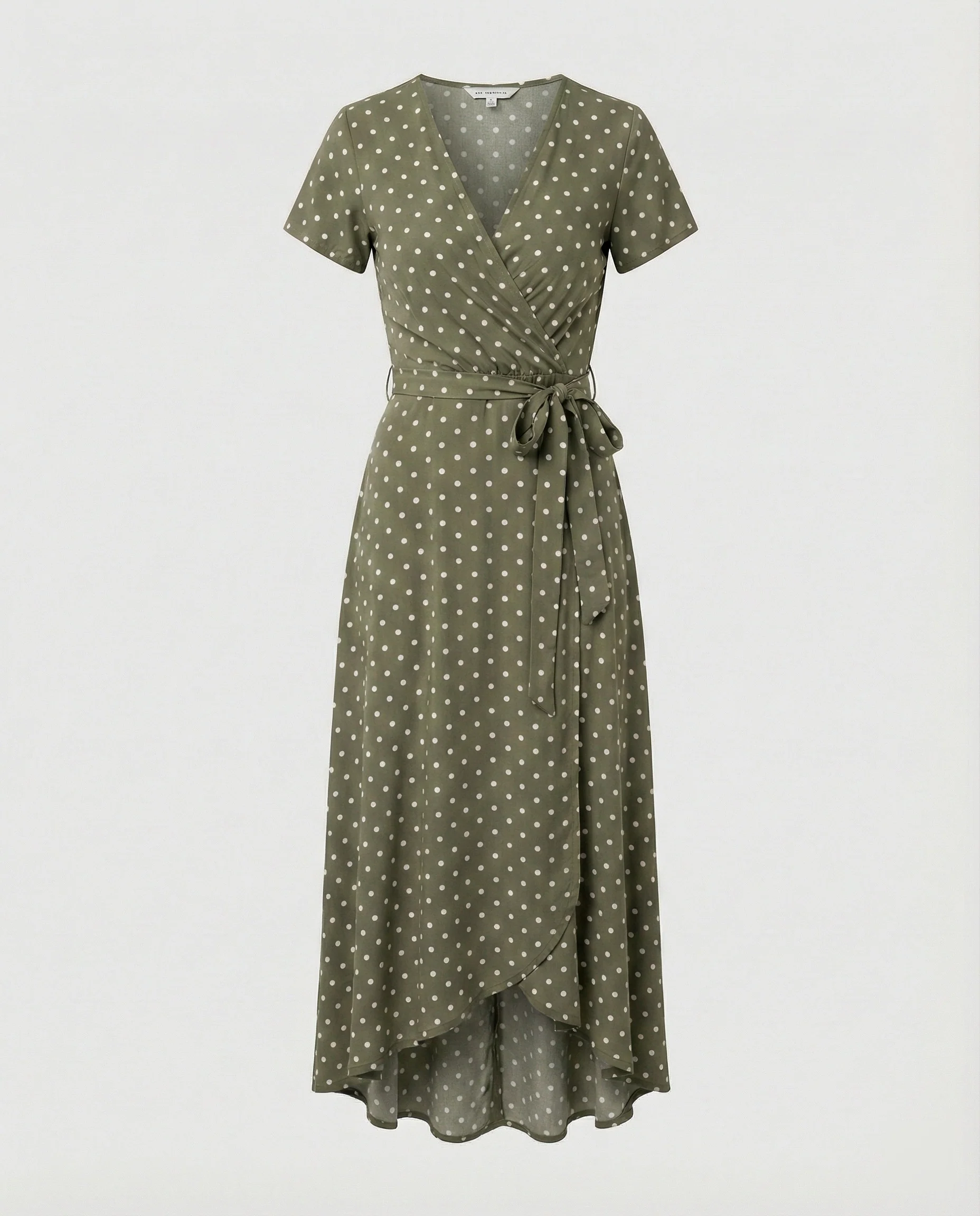 Damen Wickel Maxikleid mit Schlitz - Image 2