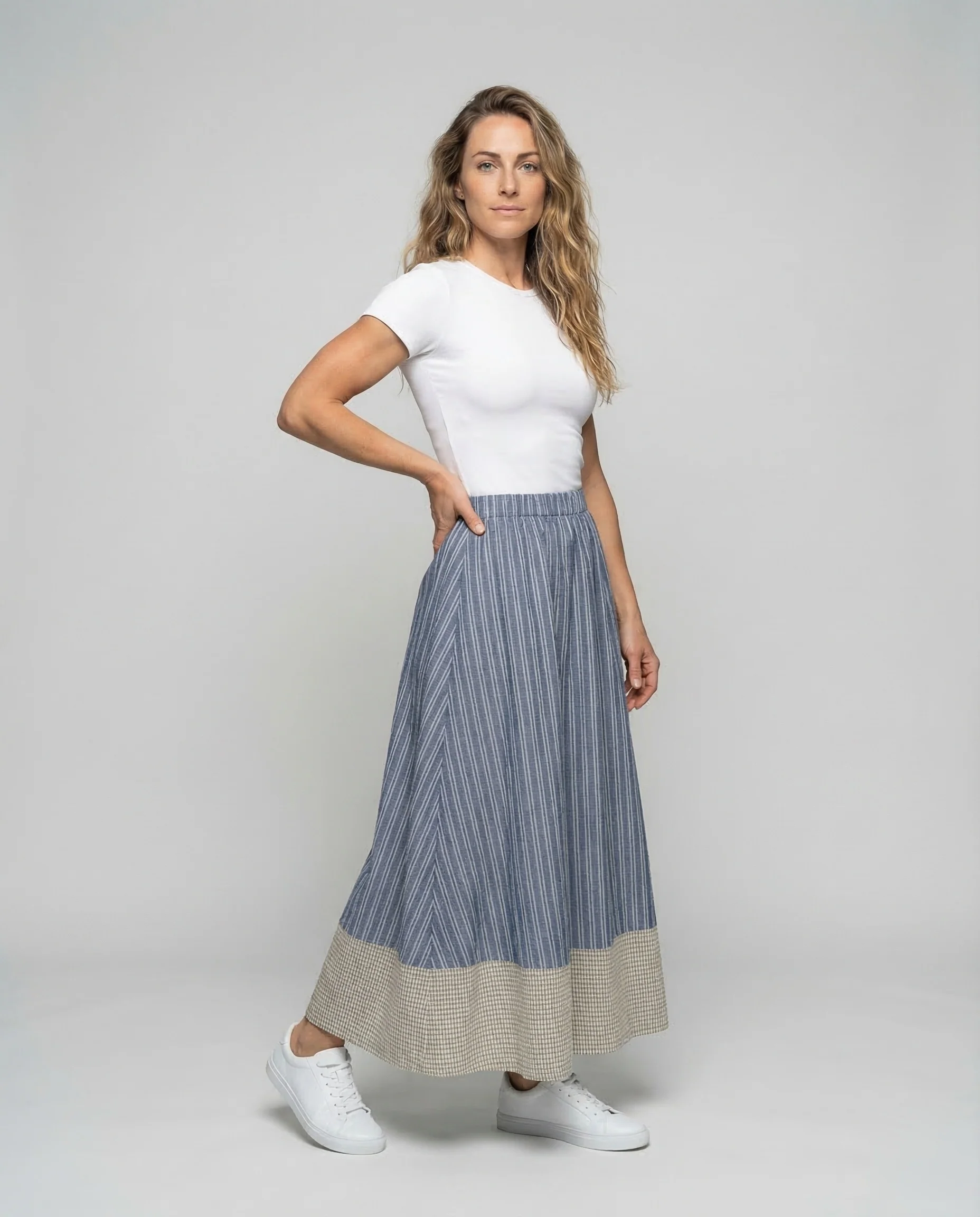 Maxirock Damen Leinenmix