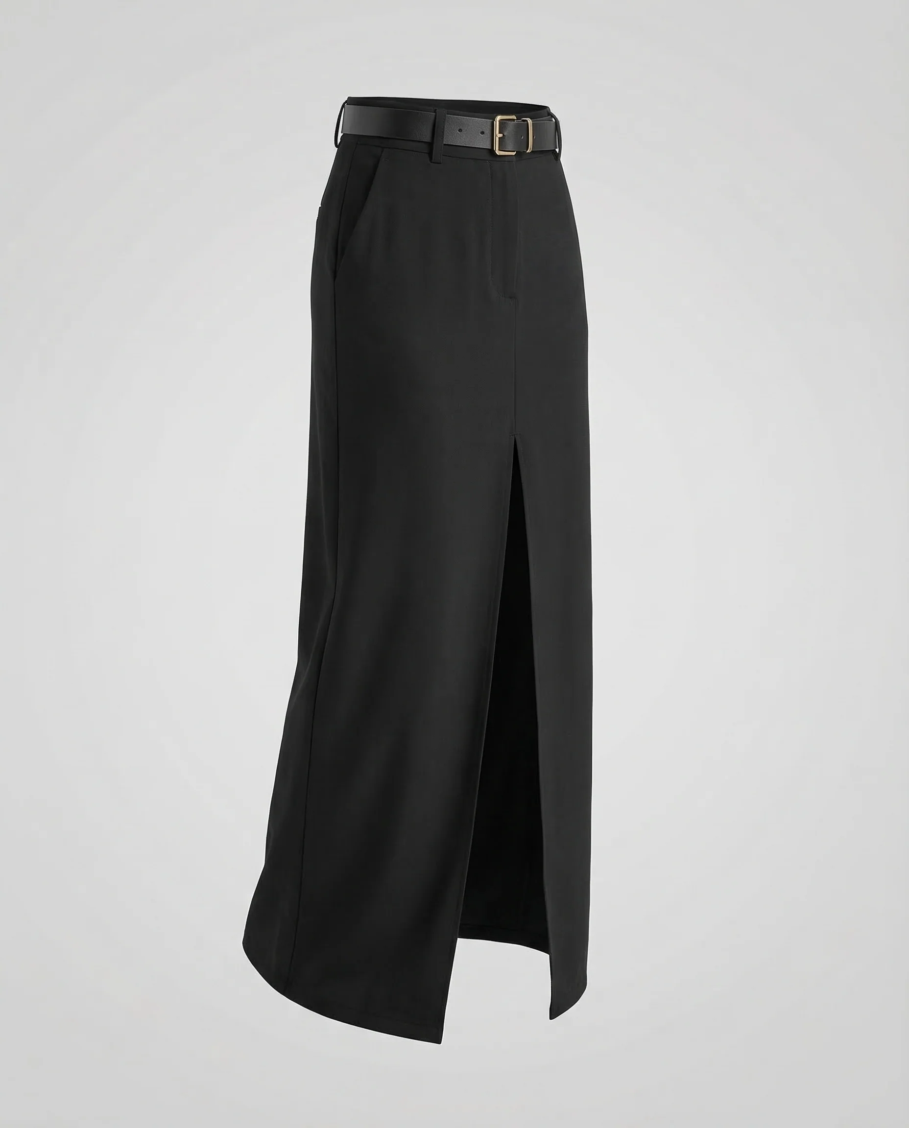 Damen Maxirock Schlitz Taschen - Image 5