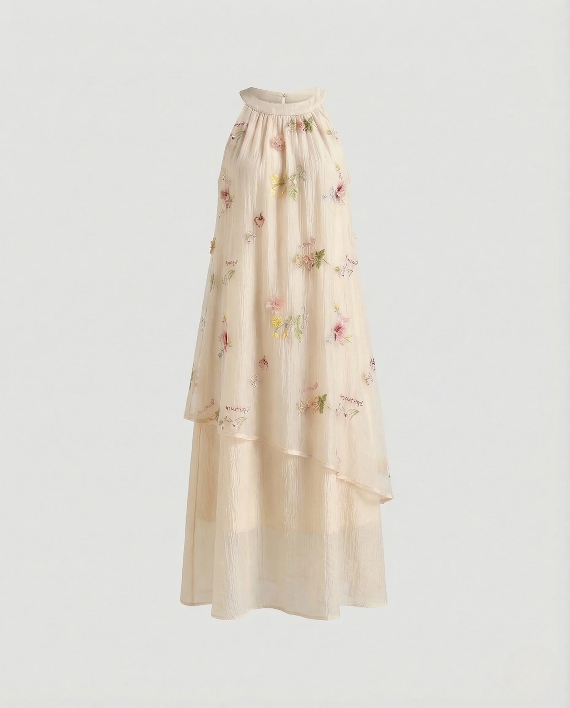 Damen Besticktes Chiffon Maxikleid - Image 6