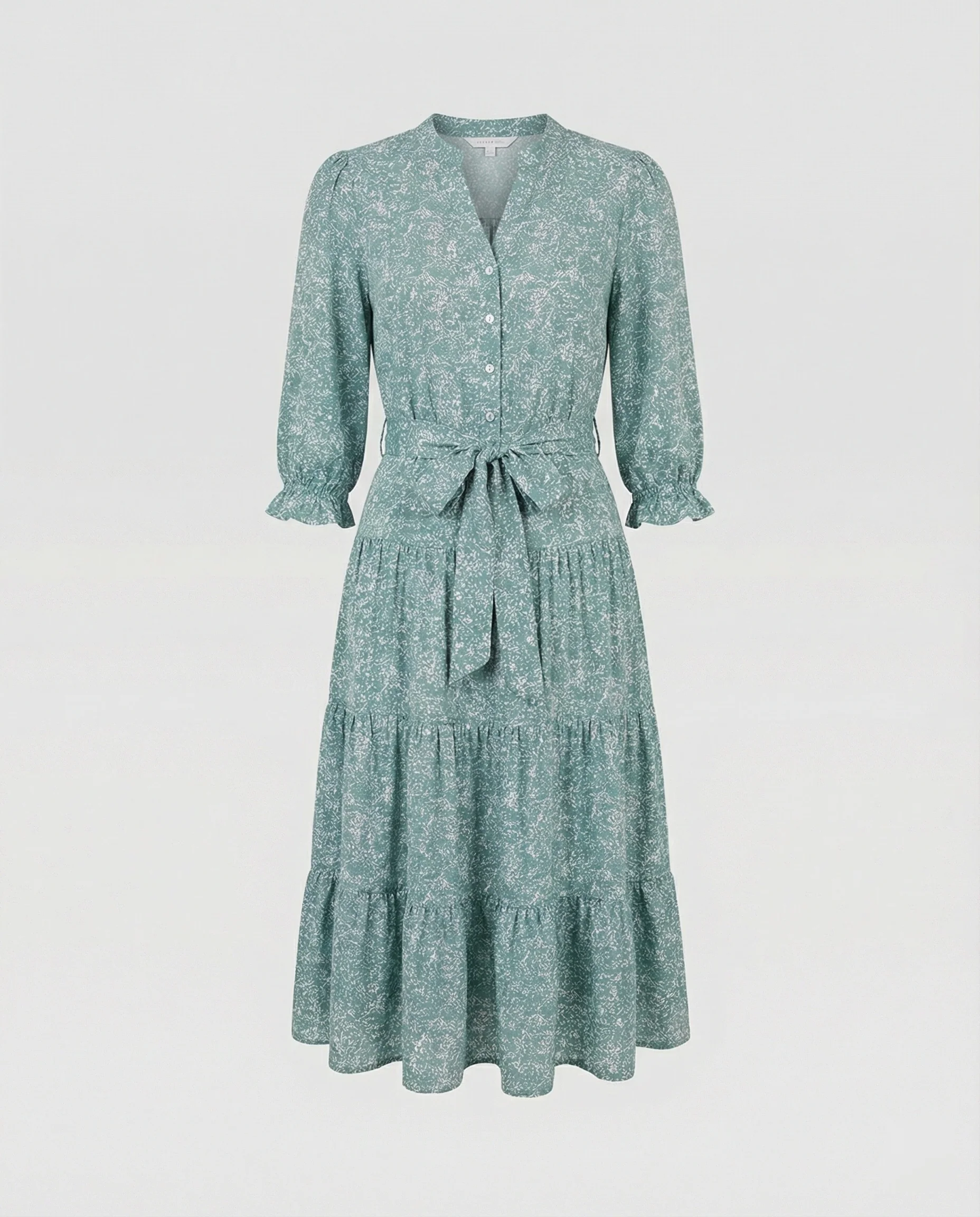 Damen Midikleid Sommer mit Volant - Image 5