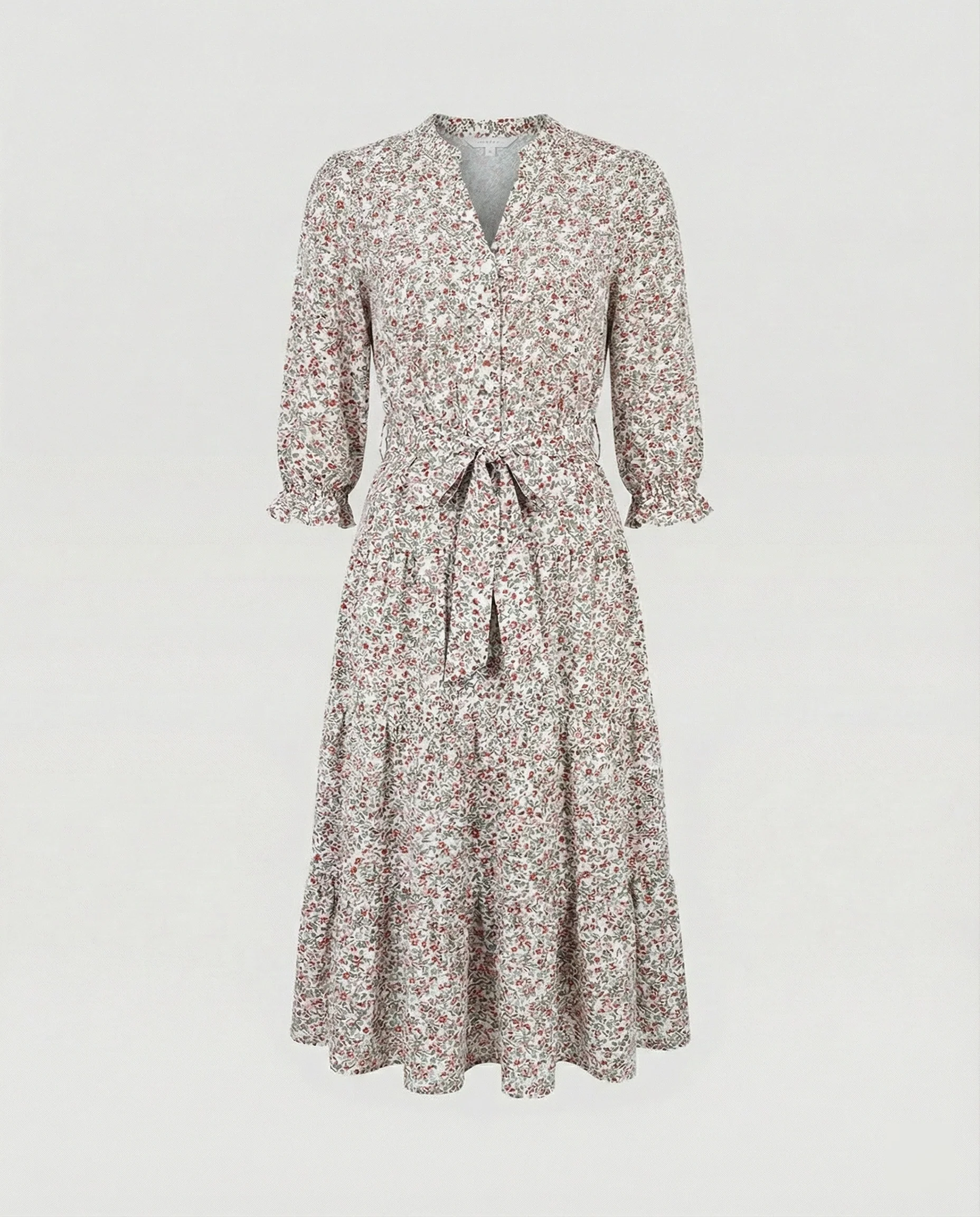 Damen Midikleid Sommer mit Volant - Image 6