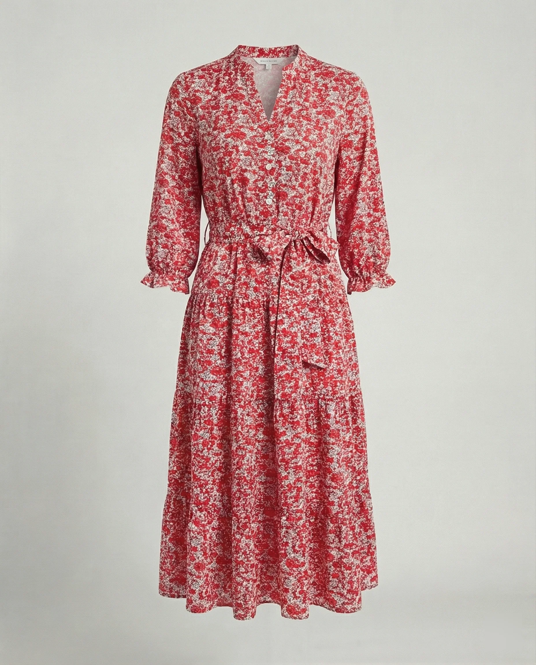 Damen Midikleid Sommer mit Volant - Image 7