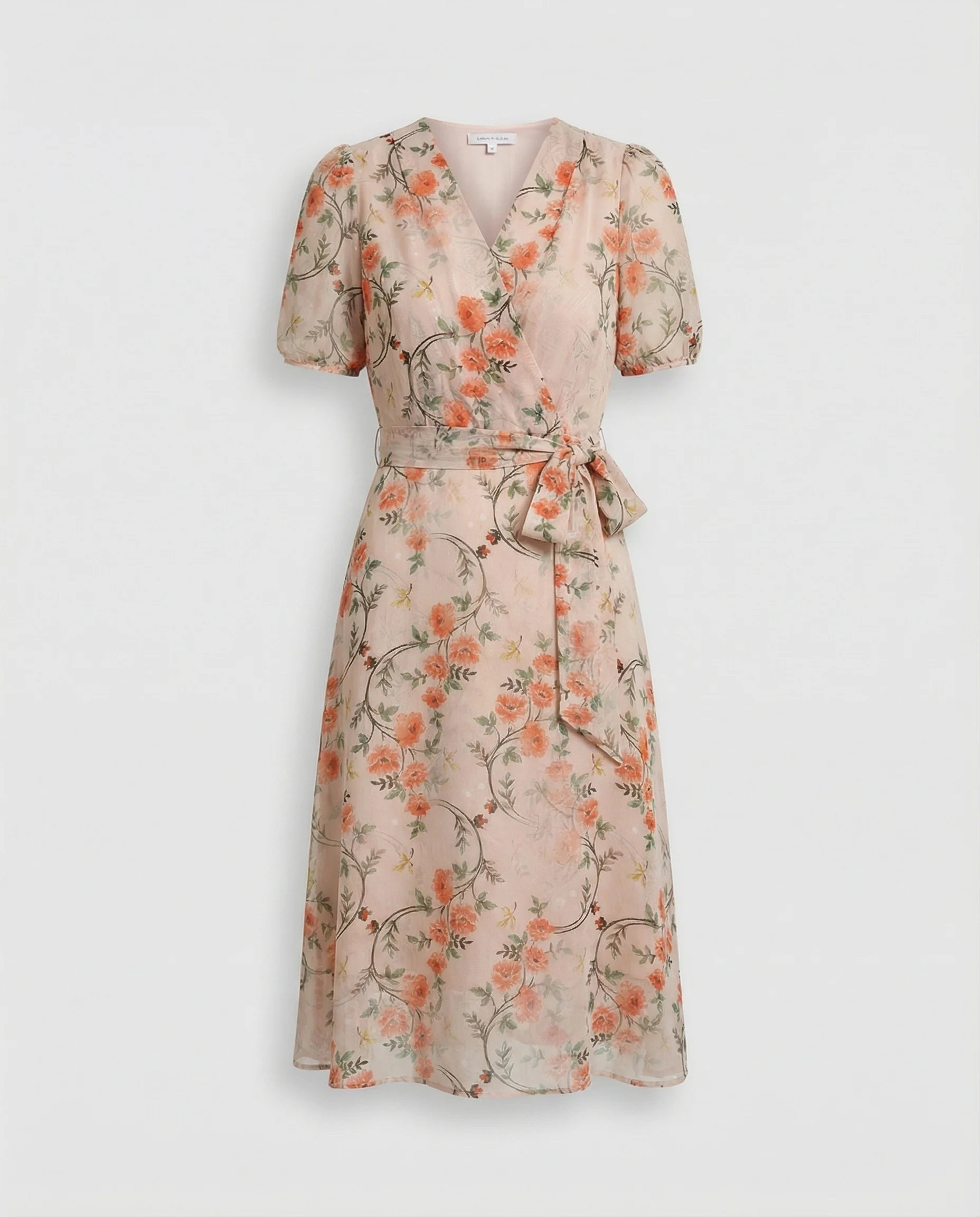 Damen Midikleid Wickeloptik floral - Image 5