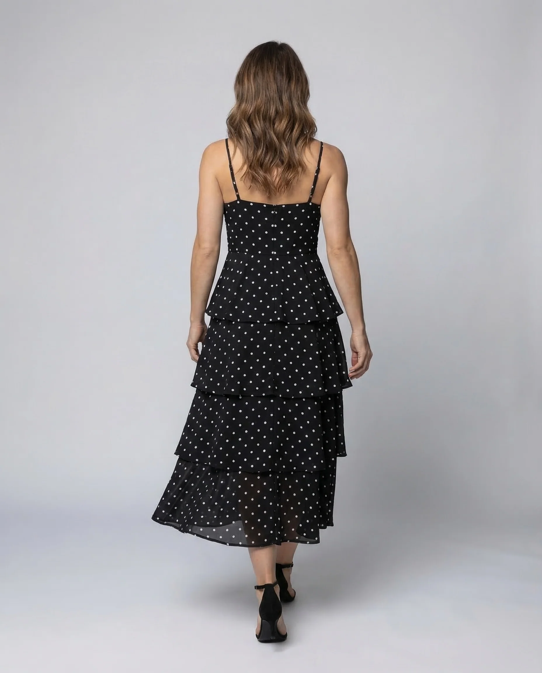 Damen Midikleid Punkte - Image 4