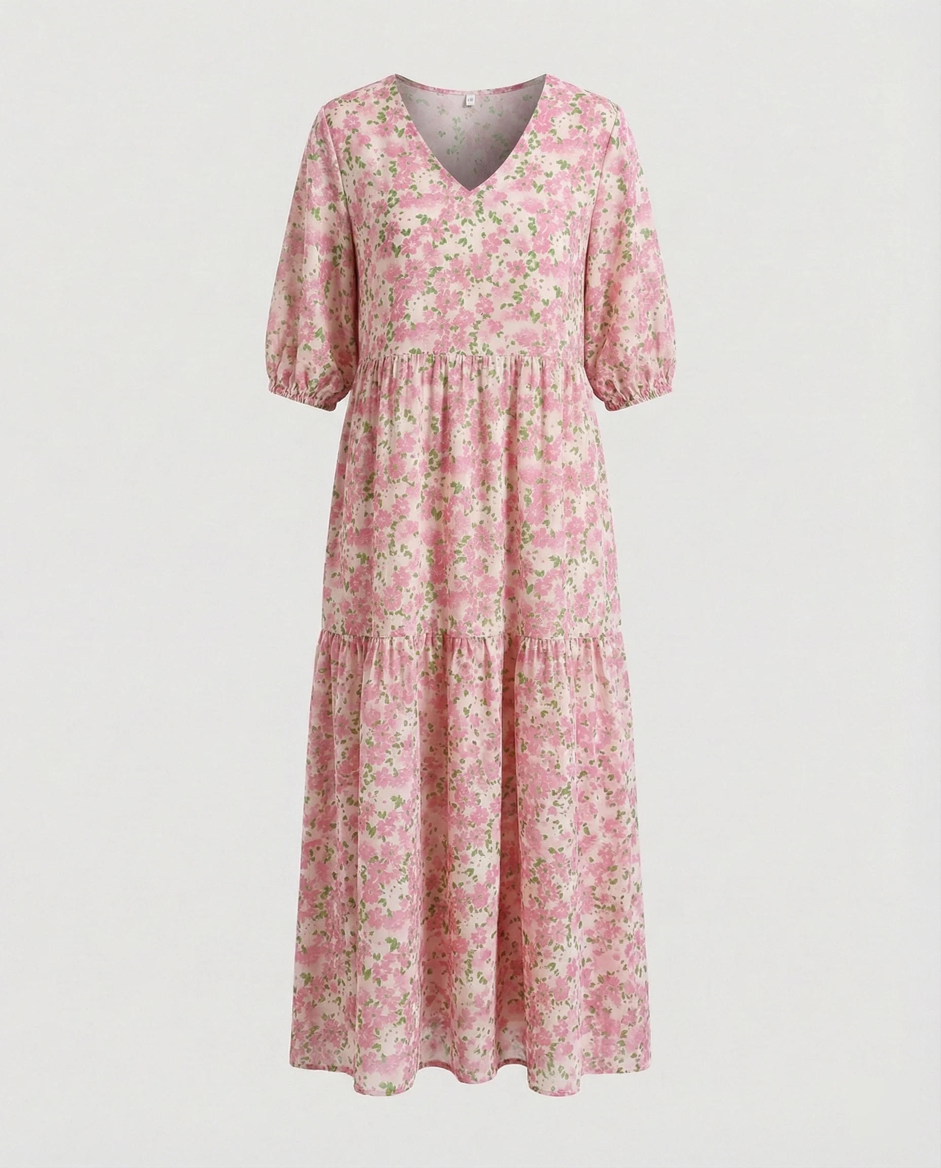 Damen Midikleid Sommer Stufenrock - Image 8