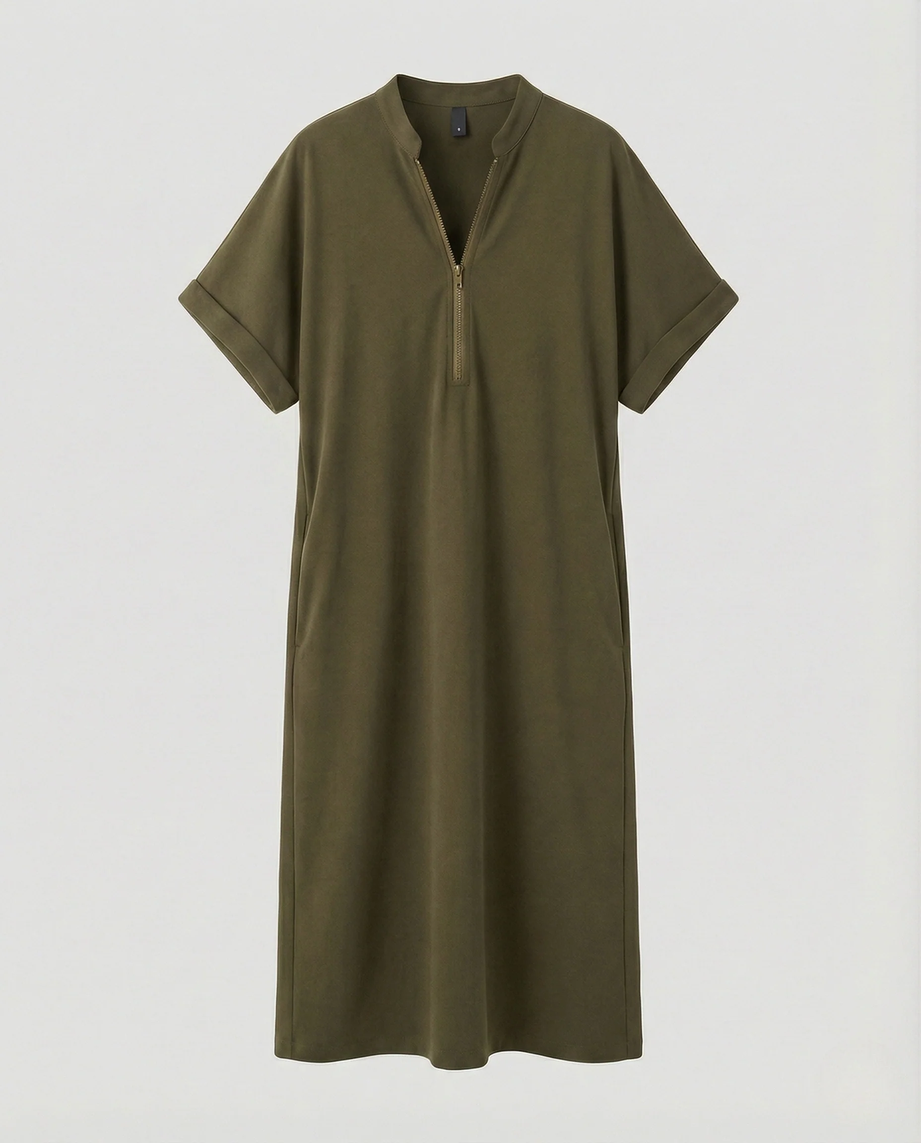 Damen Freizeit Midikleid mit Reißverschluss - Image 7