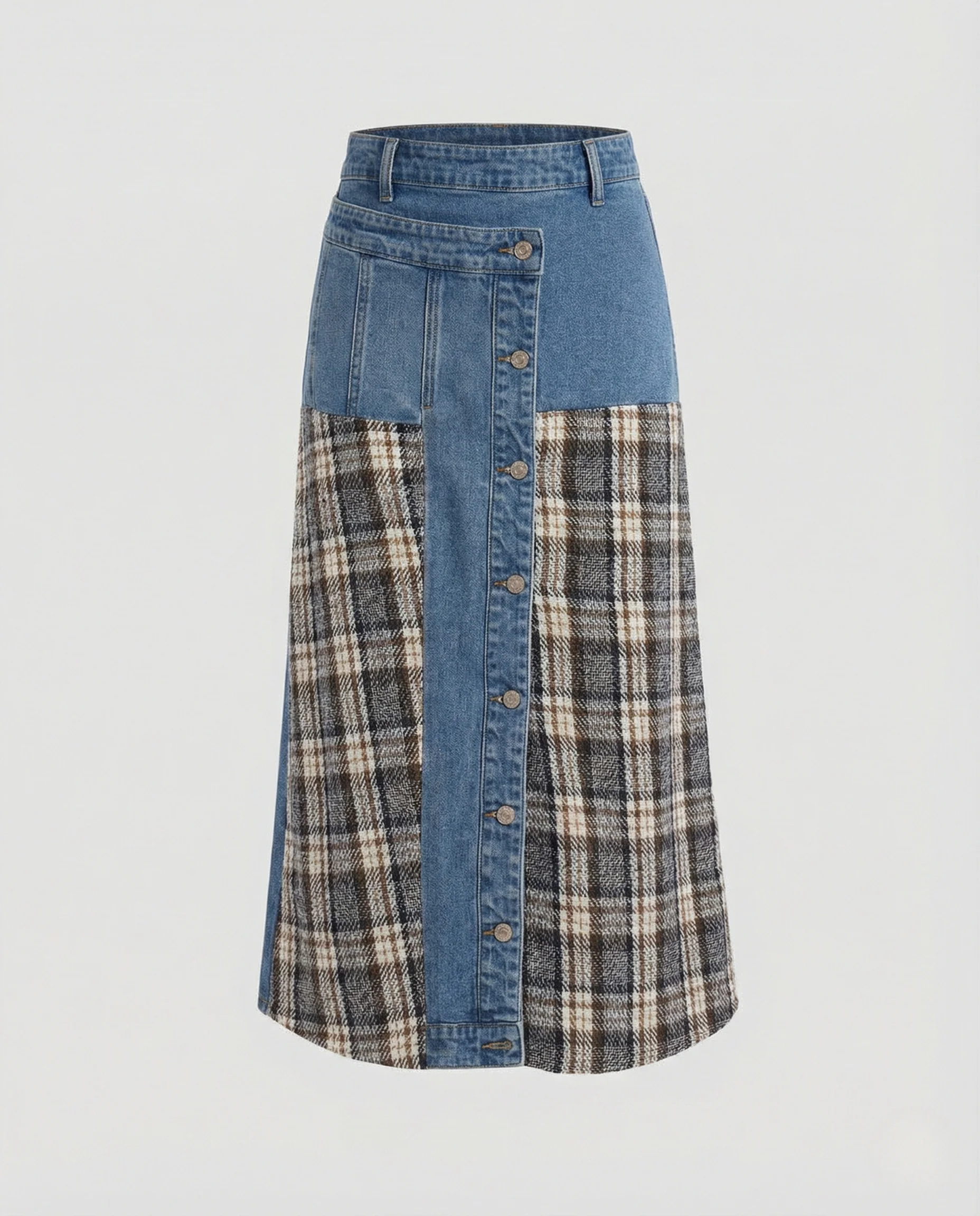 Midirock Damen Patchwork Design - Image 5