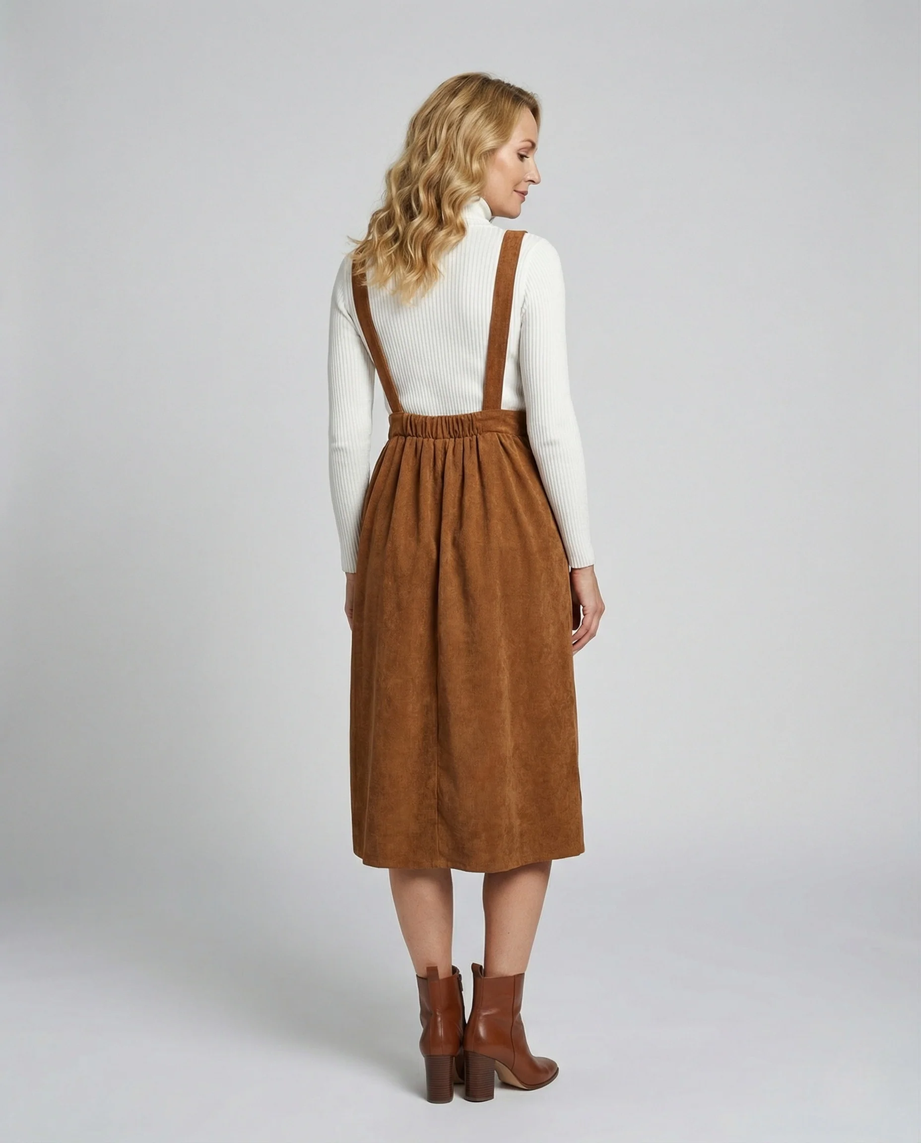 Midirock Damen Cord A-Linie - Image 2