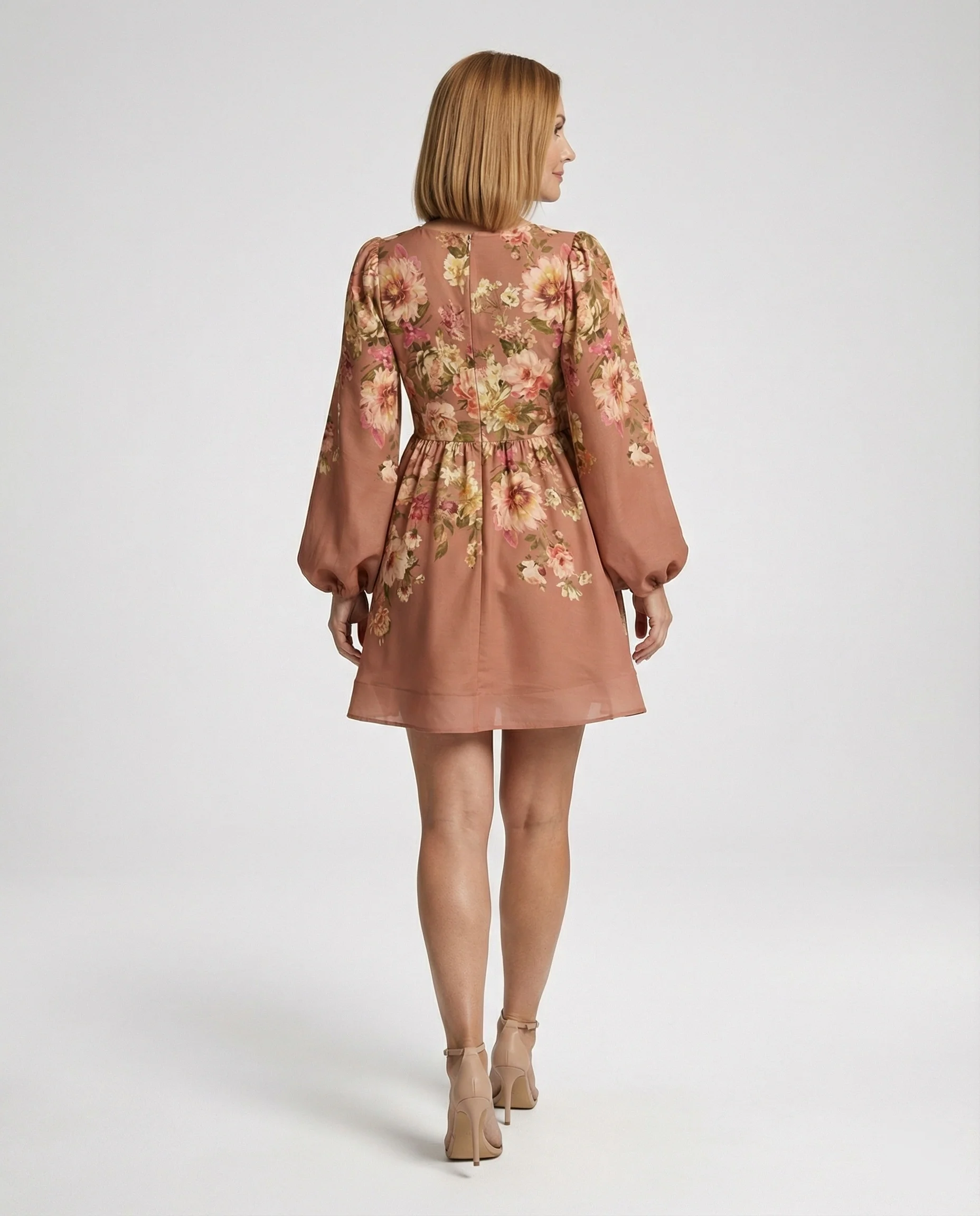 Damen Minikleid mit tiefem V-Ausschnitt - Image 3