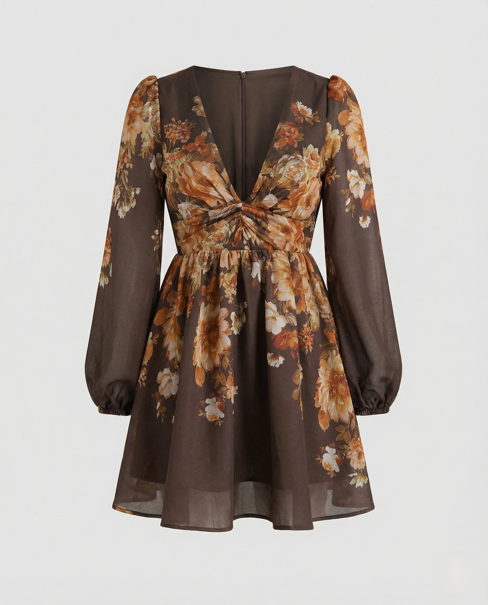 Damen Minikleid mit tiefem V-Ausschnitt - Image 9