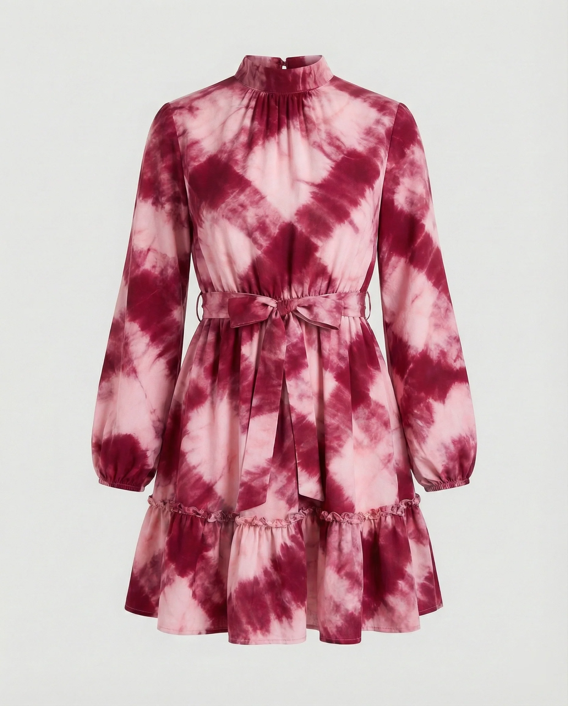 Damen Freizeitkleid Mini mit Volant - Image 17