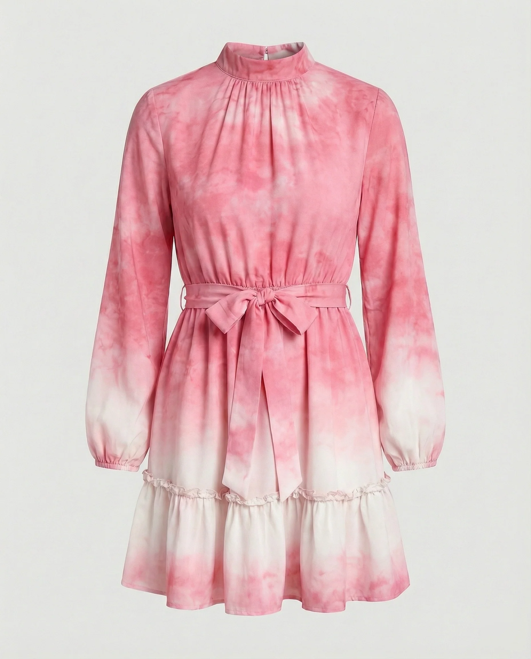 Damen Freizeitkleid Mini mit Volant - Image 8
