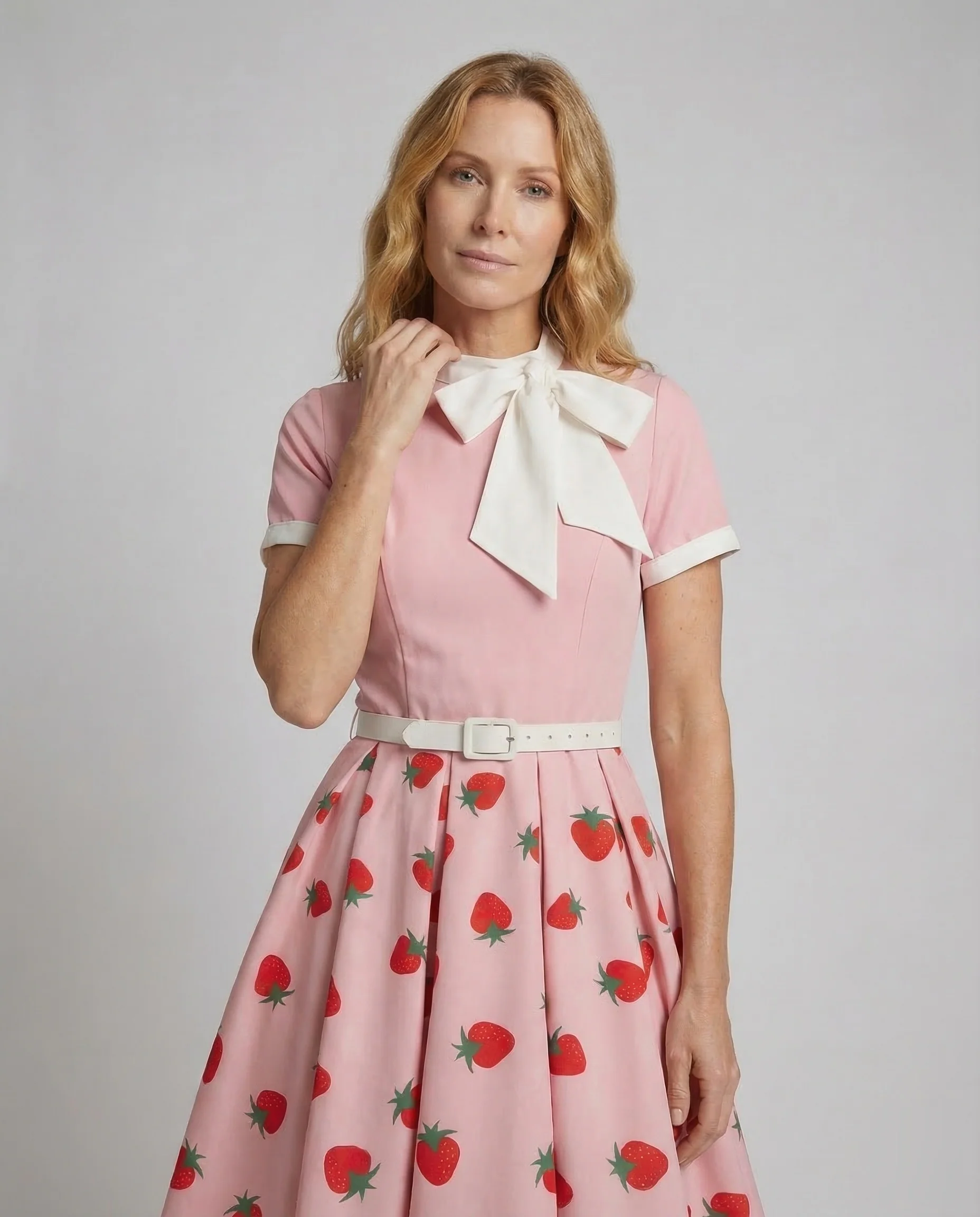 Damen Neckholder Kleid Retro - Image 2