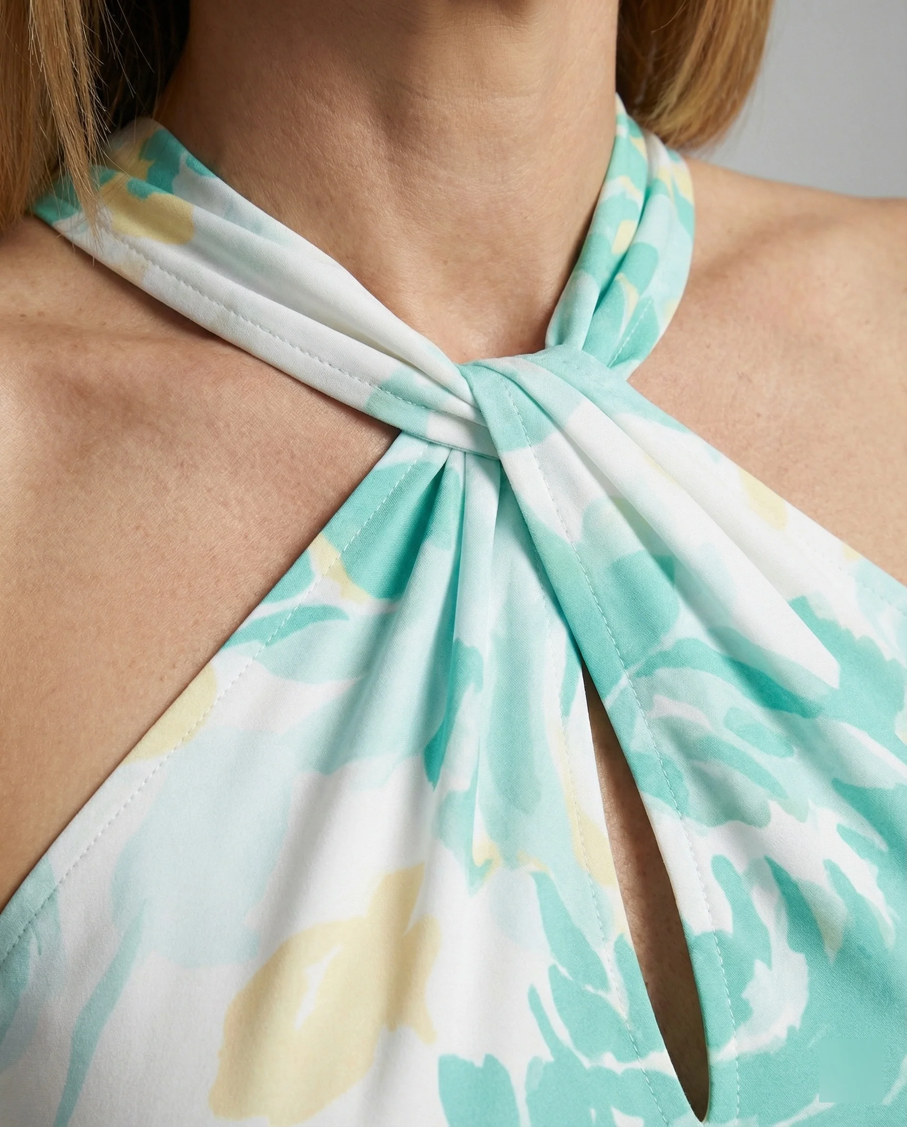 Damen Neckholder Wickelkleid aus Chiffon - Image 3