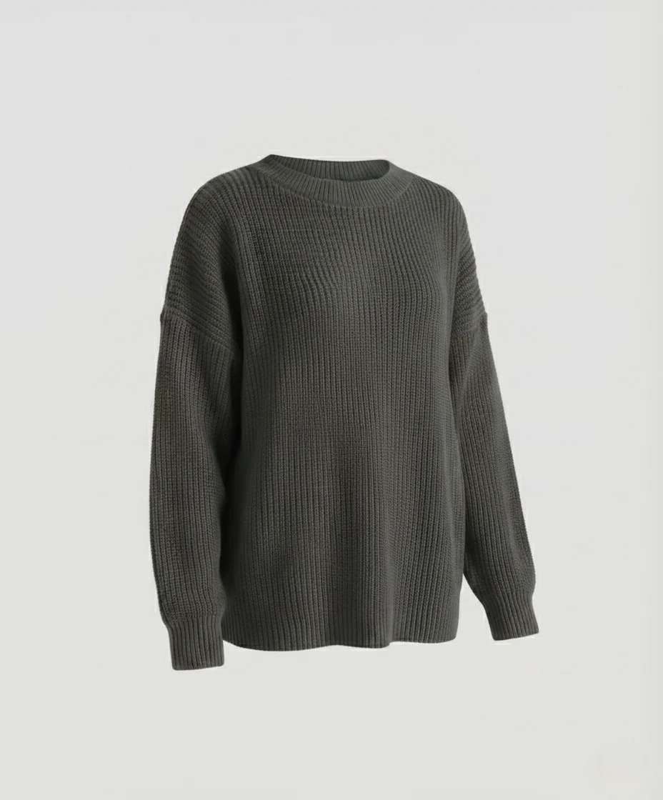 Damen Oversized Strickpullover Grobstrick - Image 10