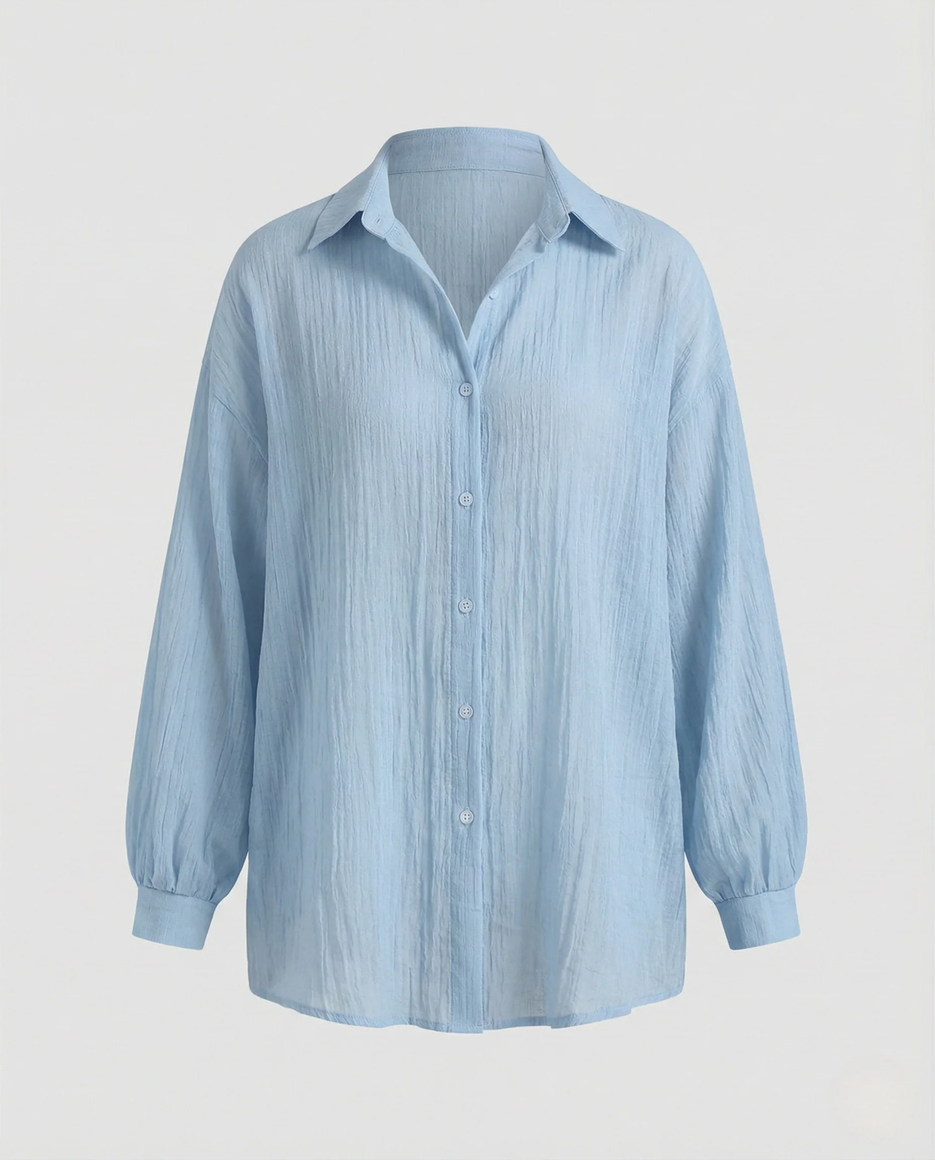 Bluse Damen Oversize Knoten - Image 4