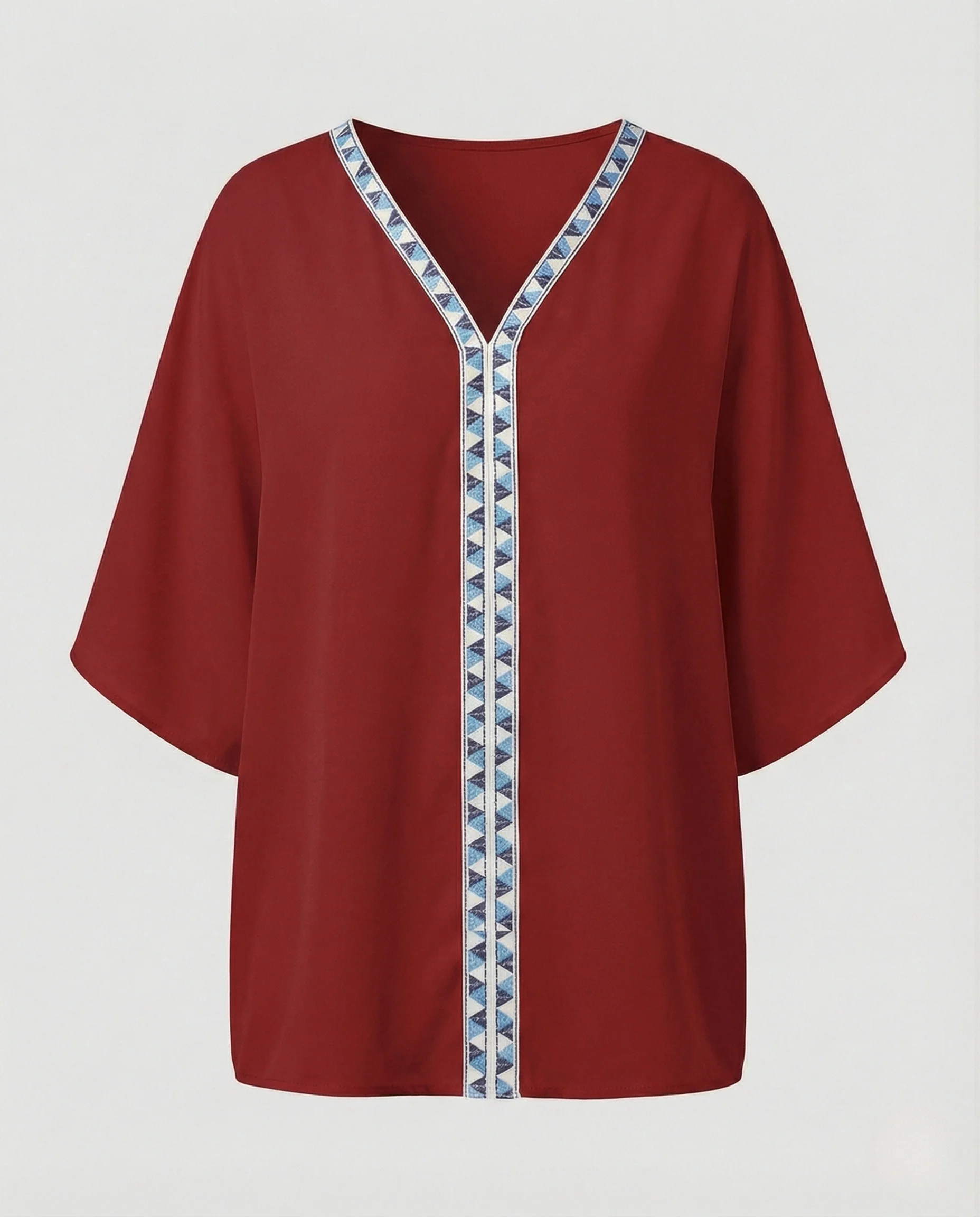 Oversize Tunika Damen Bestickt - Image 12