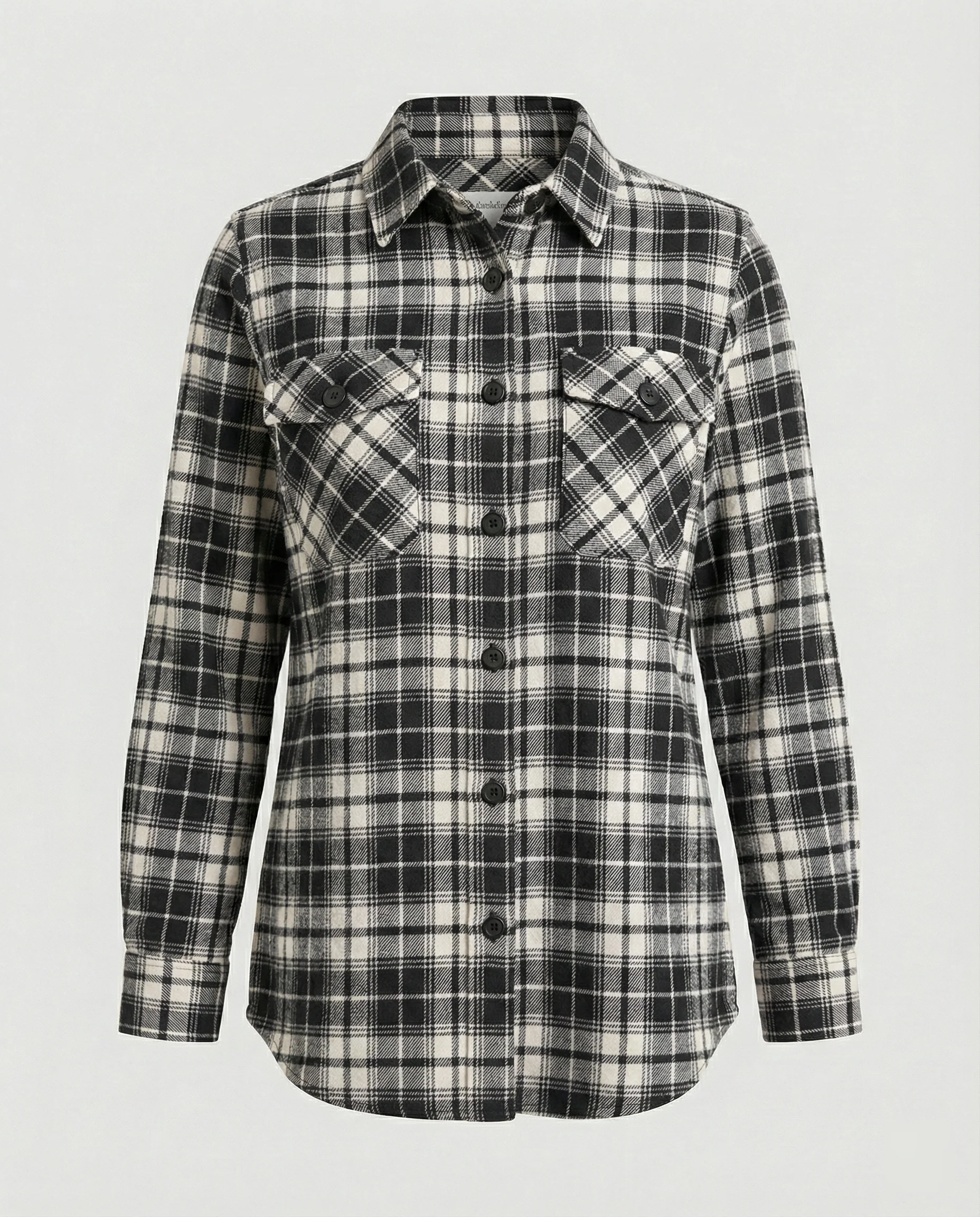 Damen Hemdjacke Flanell Karo - Image 4
