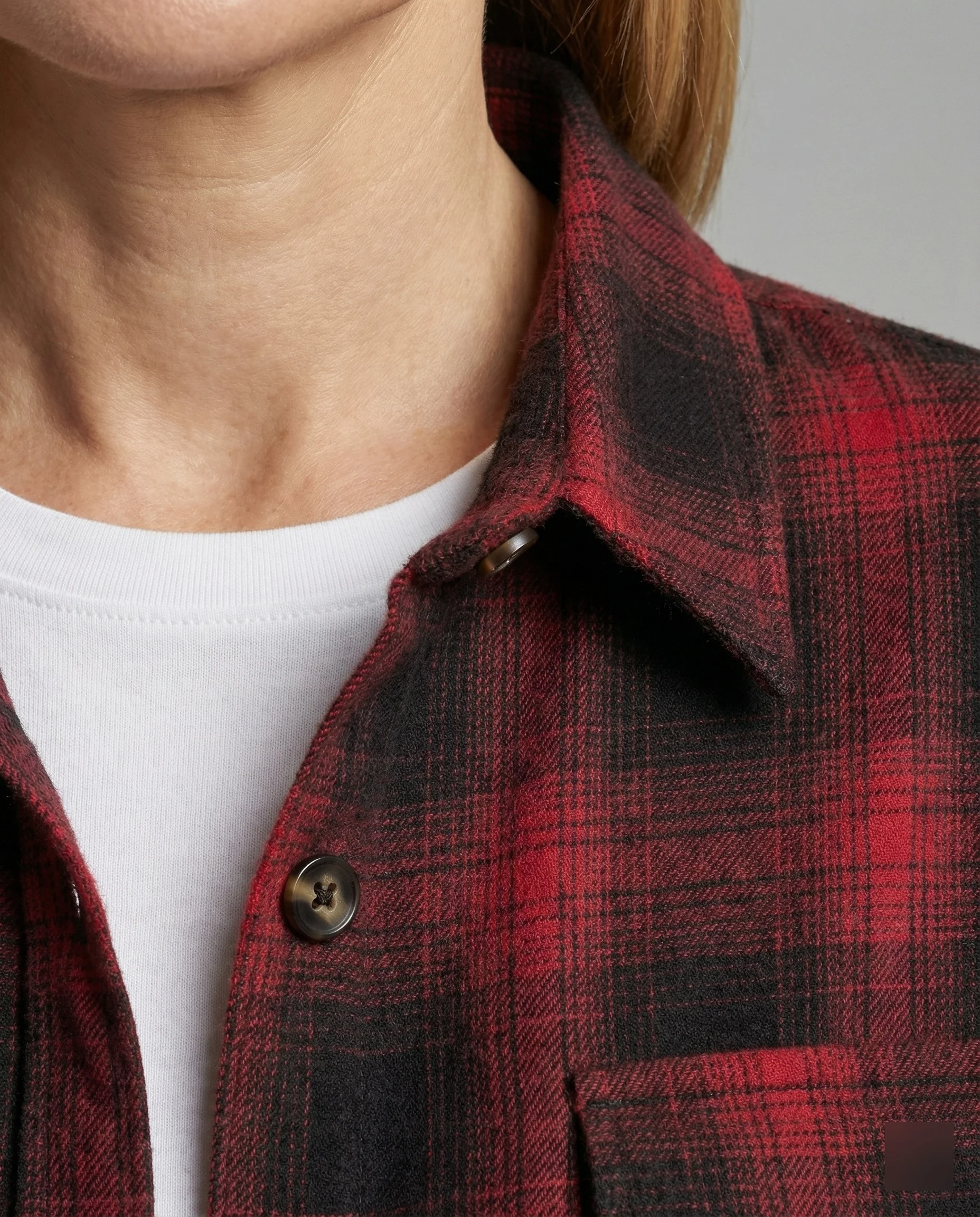 Damen Hemdjacke Flanell Karo - Image 6