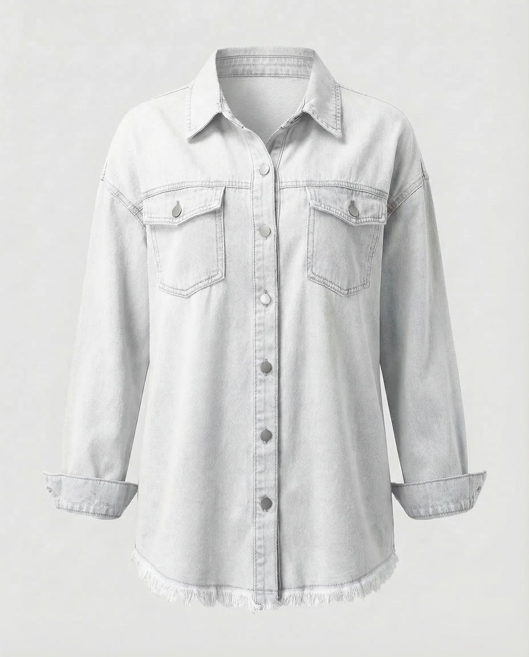 Damen Jeanshemdjacke Oversize - Image 10